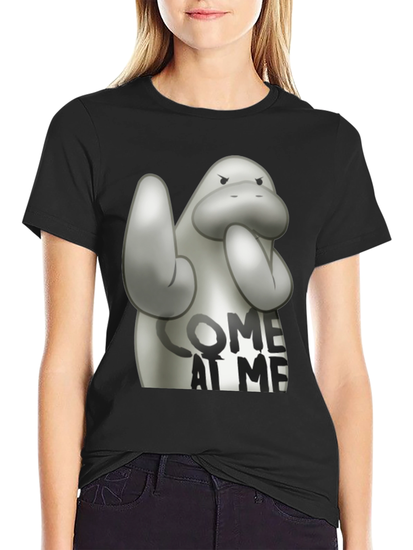Come at Me Manatee T-Shirt - Funny Animal Tee