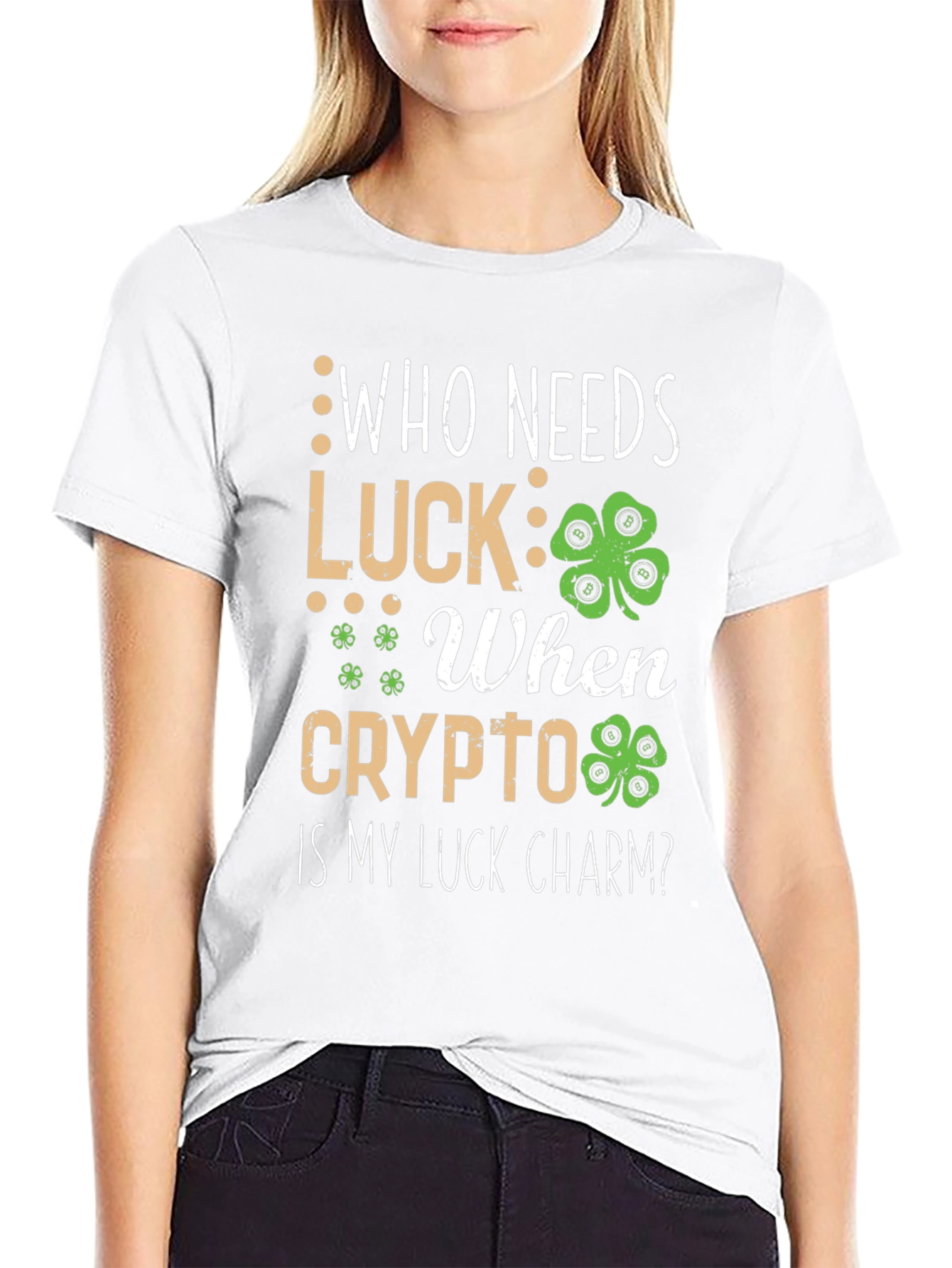 Crypto Luck Charm T-Shirt - St. Patricks Day Bitcoin