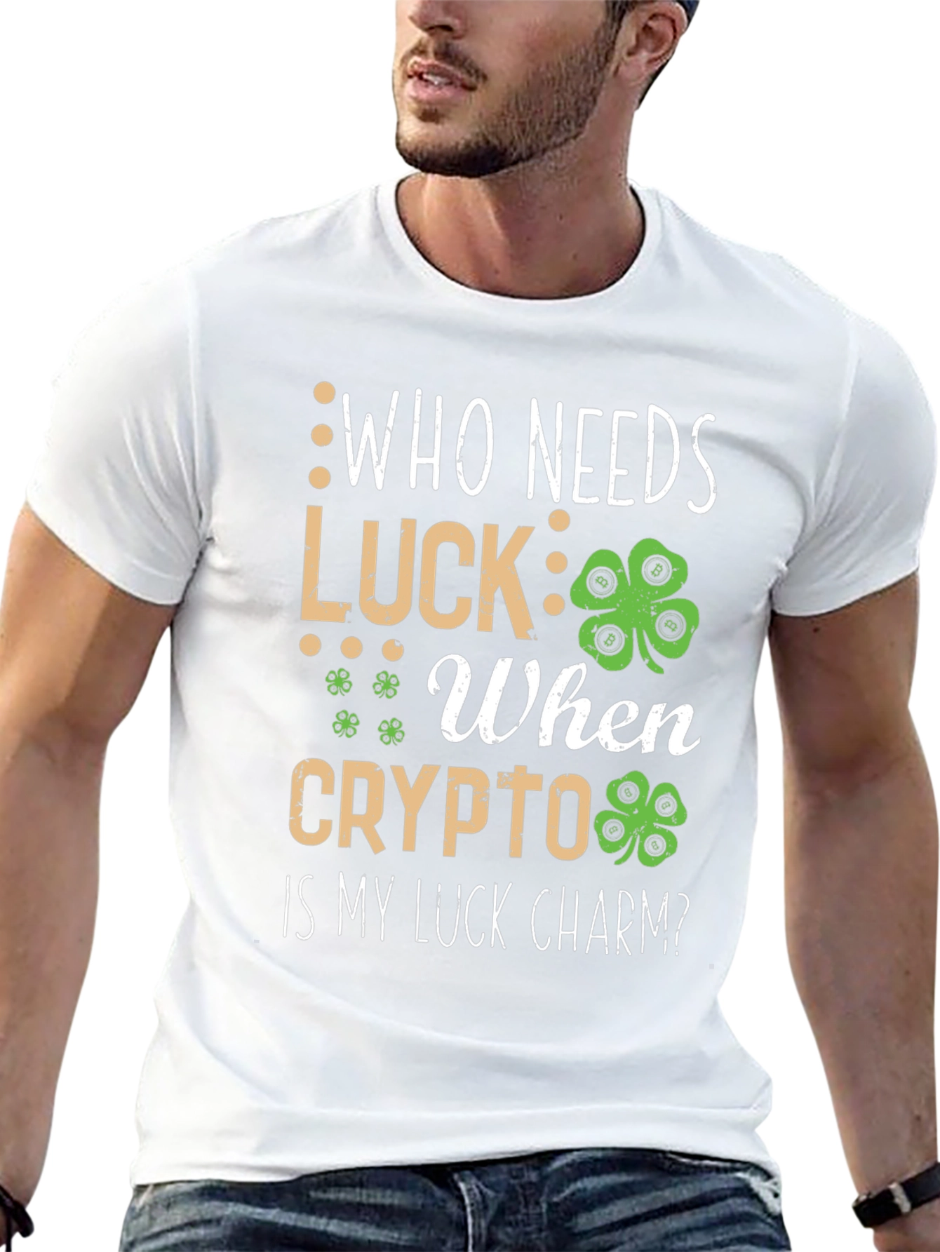 Crypto Luck Charm T-Shirt - St. Patricks Day Bitcoin