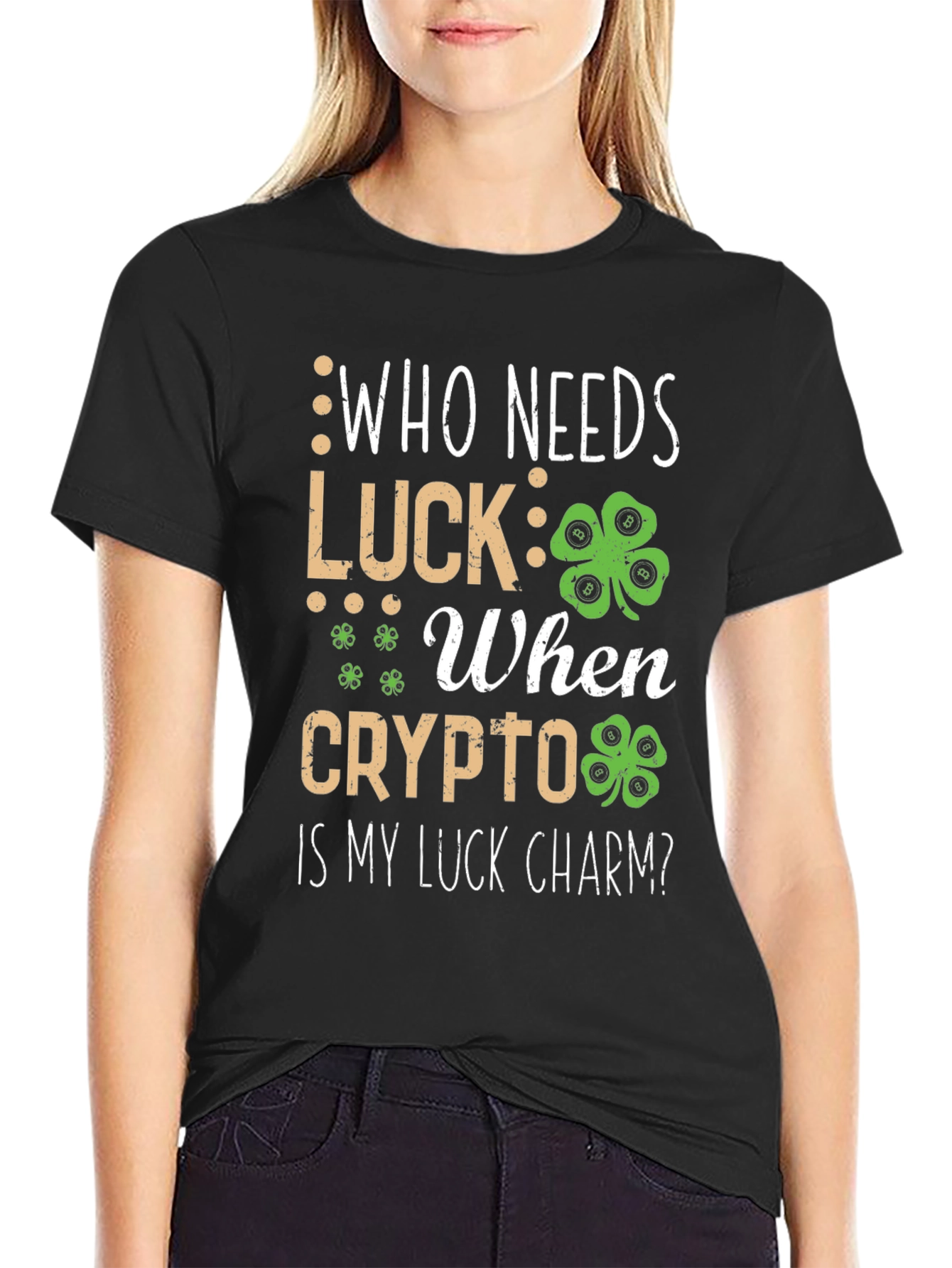 Crypto Luck Charm T-Shirt - St. Patricks Day Bitcoin