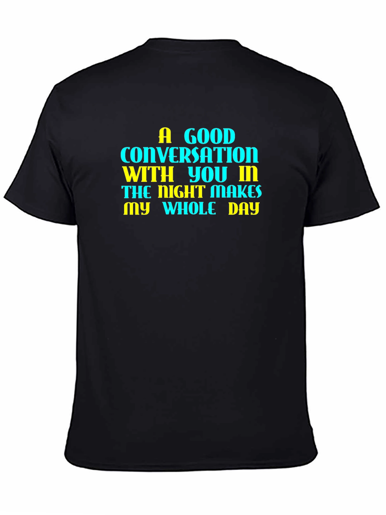 A Good Conversation Graphic Tee - Black