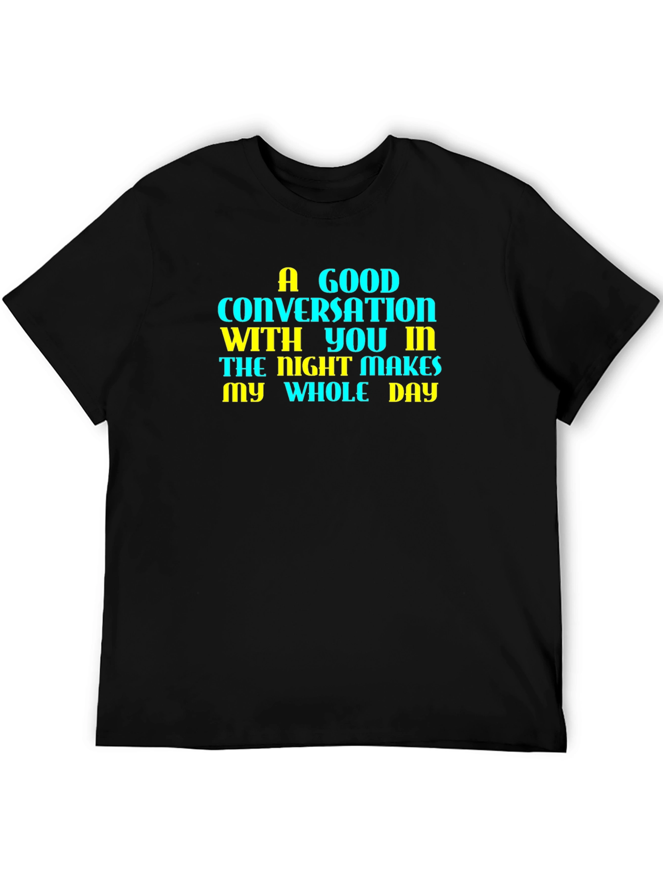 A Good Conversation Graphic Tee - Black