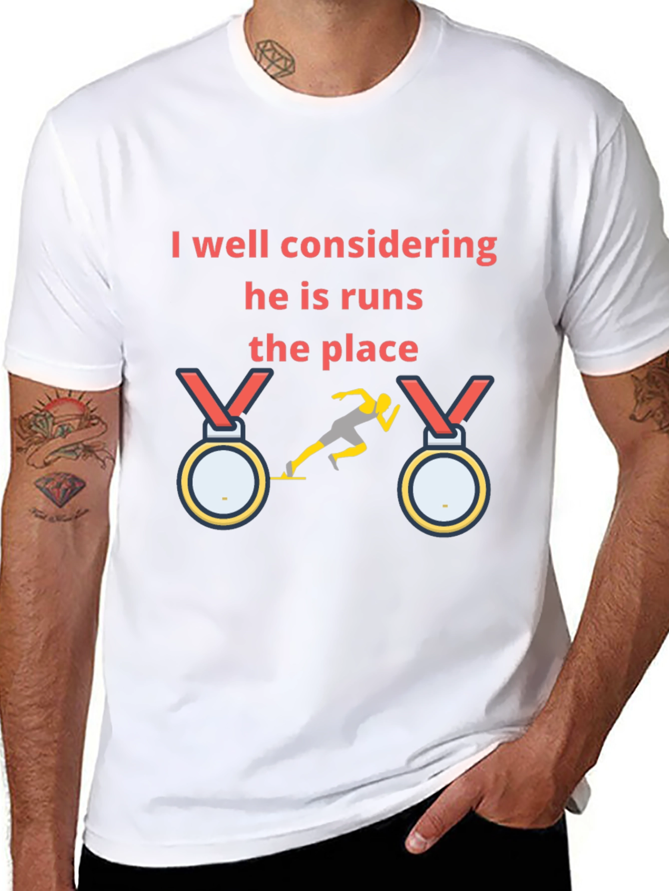Runners Pride T-Shirt: He Runs the Place