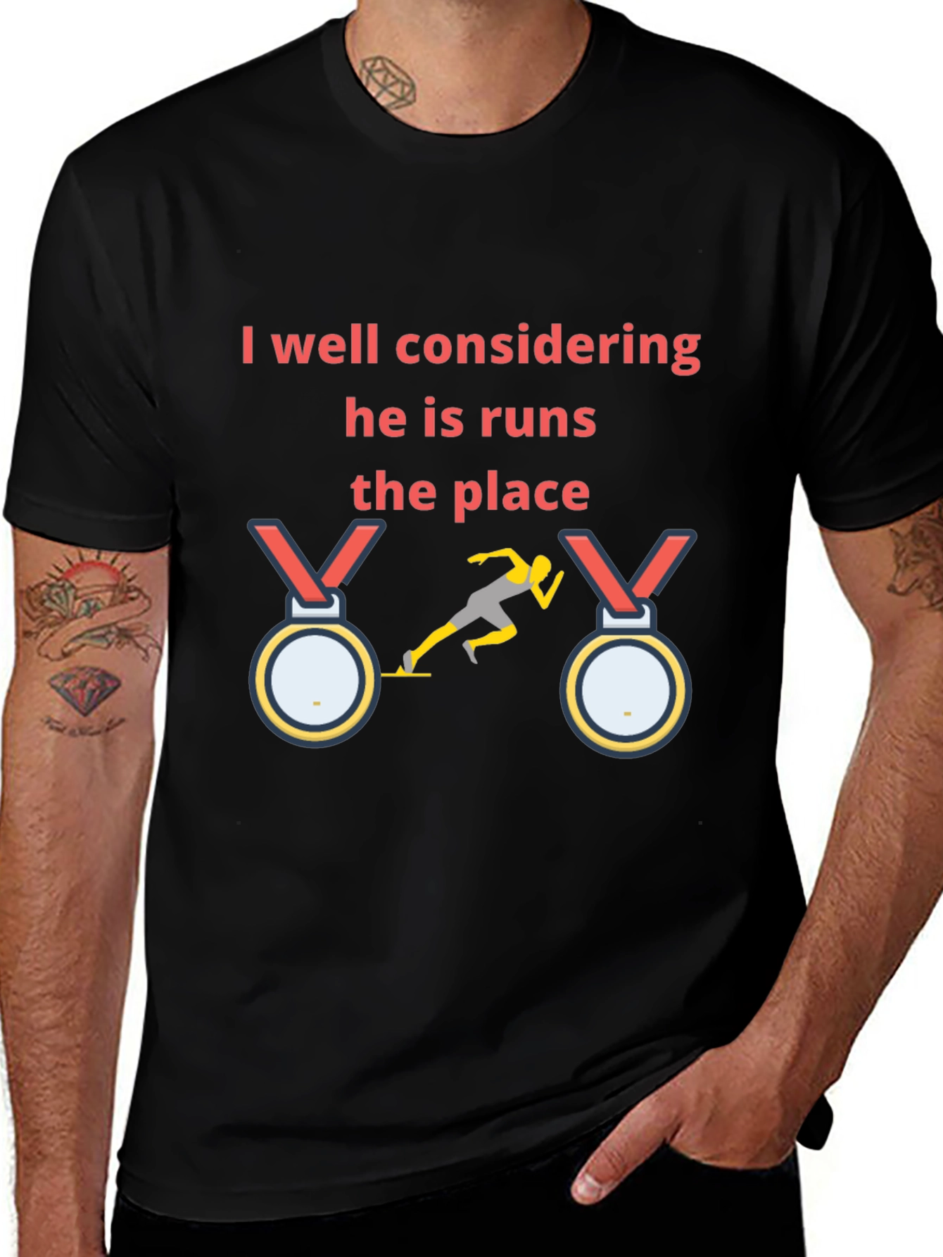 Runners Pride T-Shirt: He Runs the Place