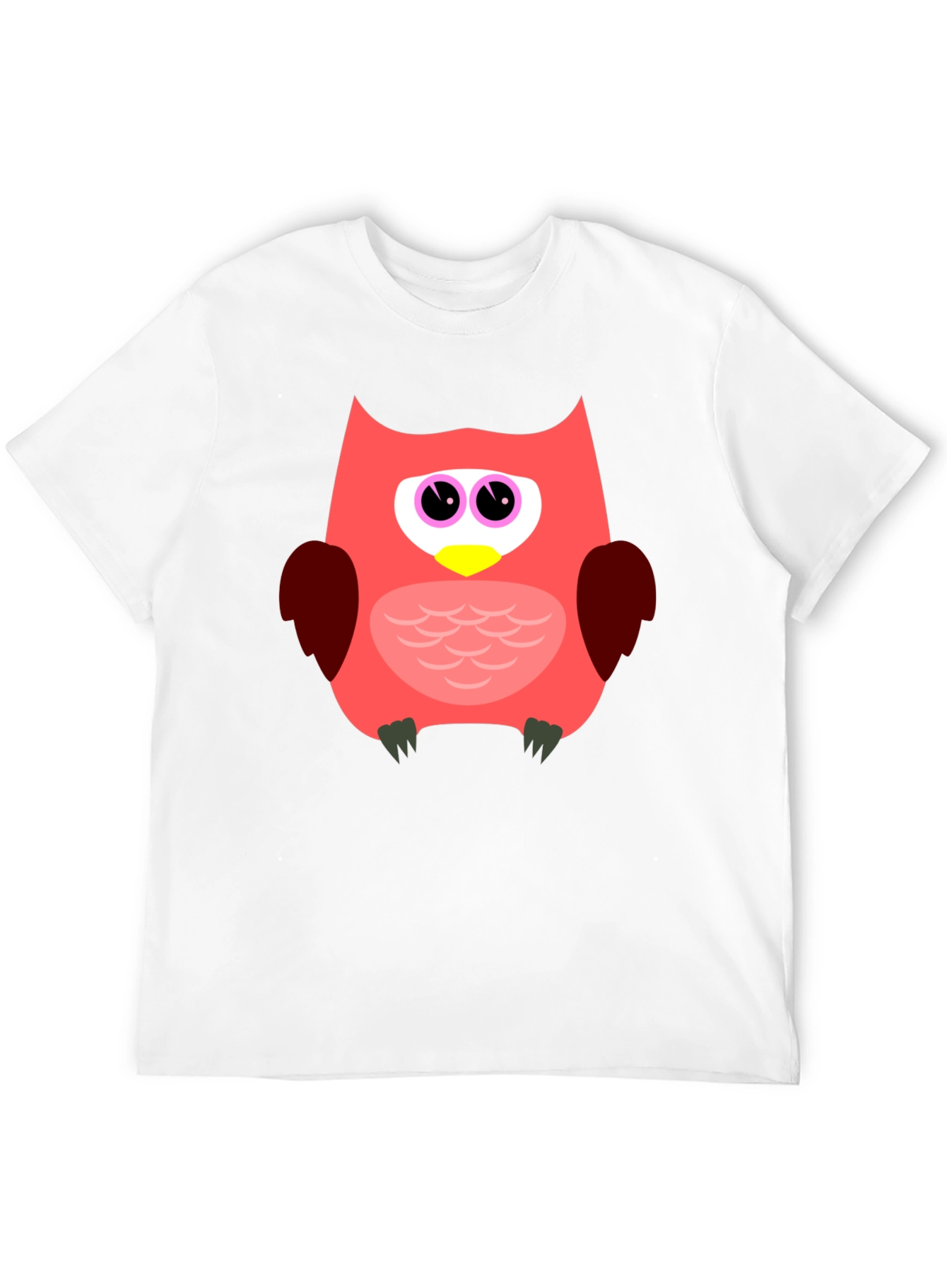 Fun Owl Graphic T-Shirt - Black Casual Tee