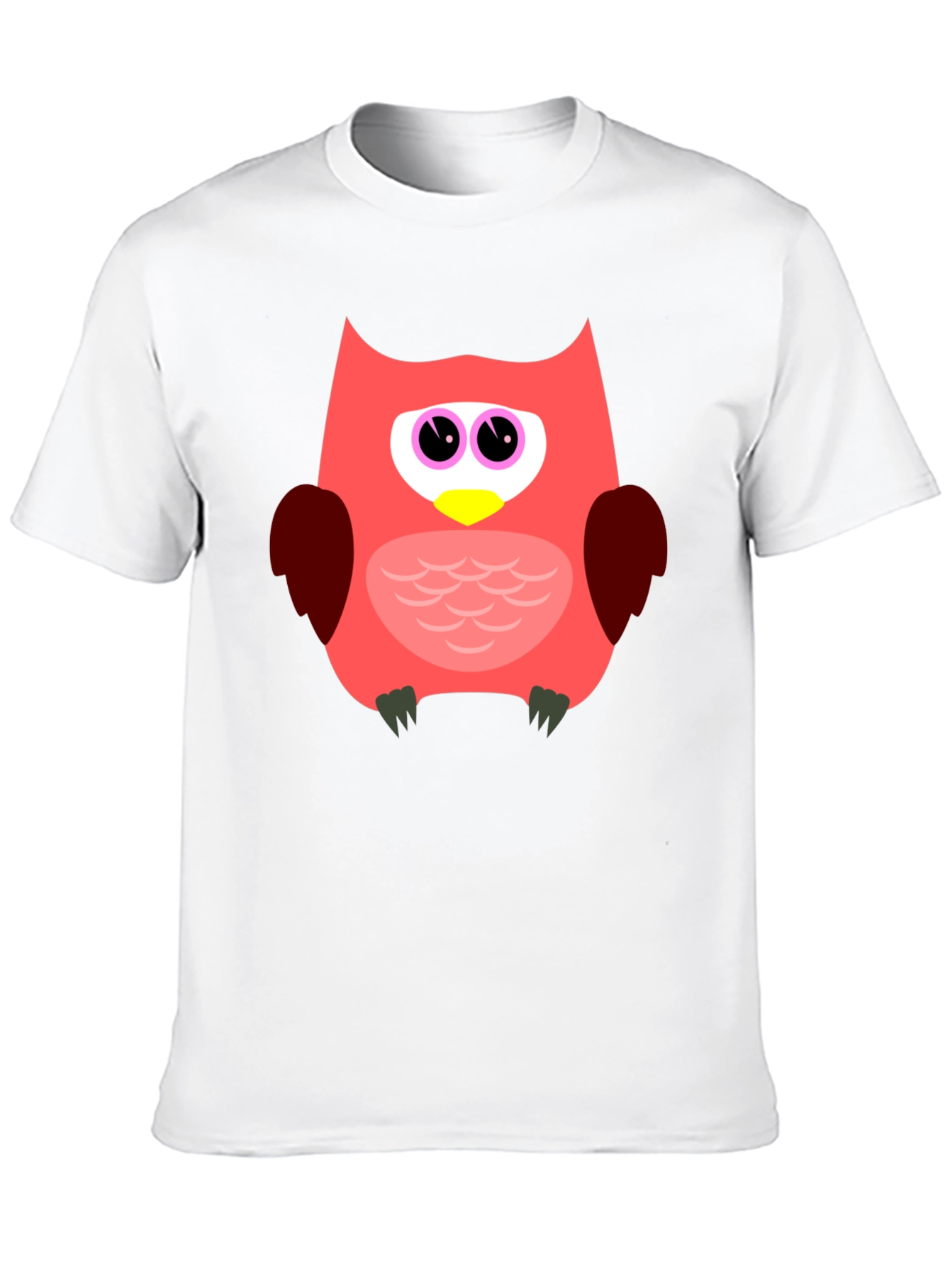 Fun Owl Graphic T-Shirt - Black Casual Tee