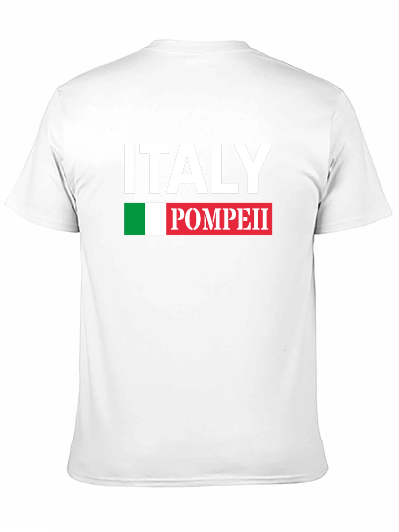 Italy Pompeii Black Graphic T-Shirt