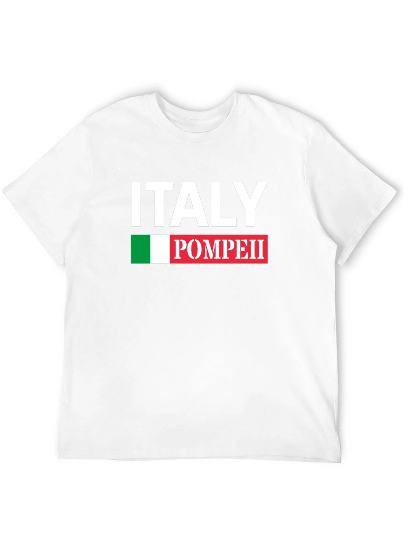 Italy Pompeii Black Graphic T-Shirt