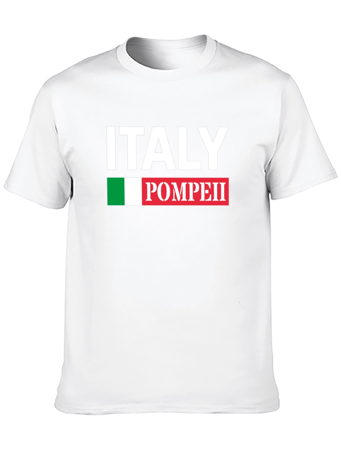 Italy Pompeii Black Graphic T-Shirt