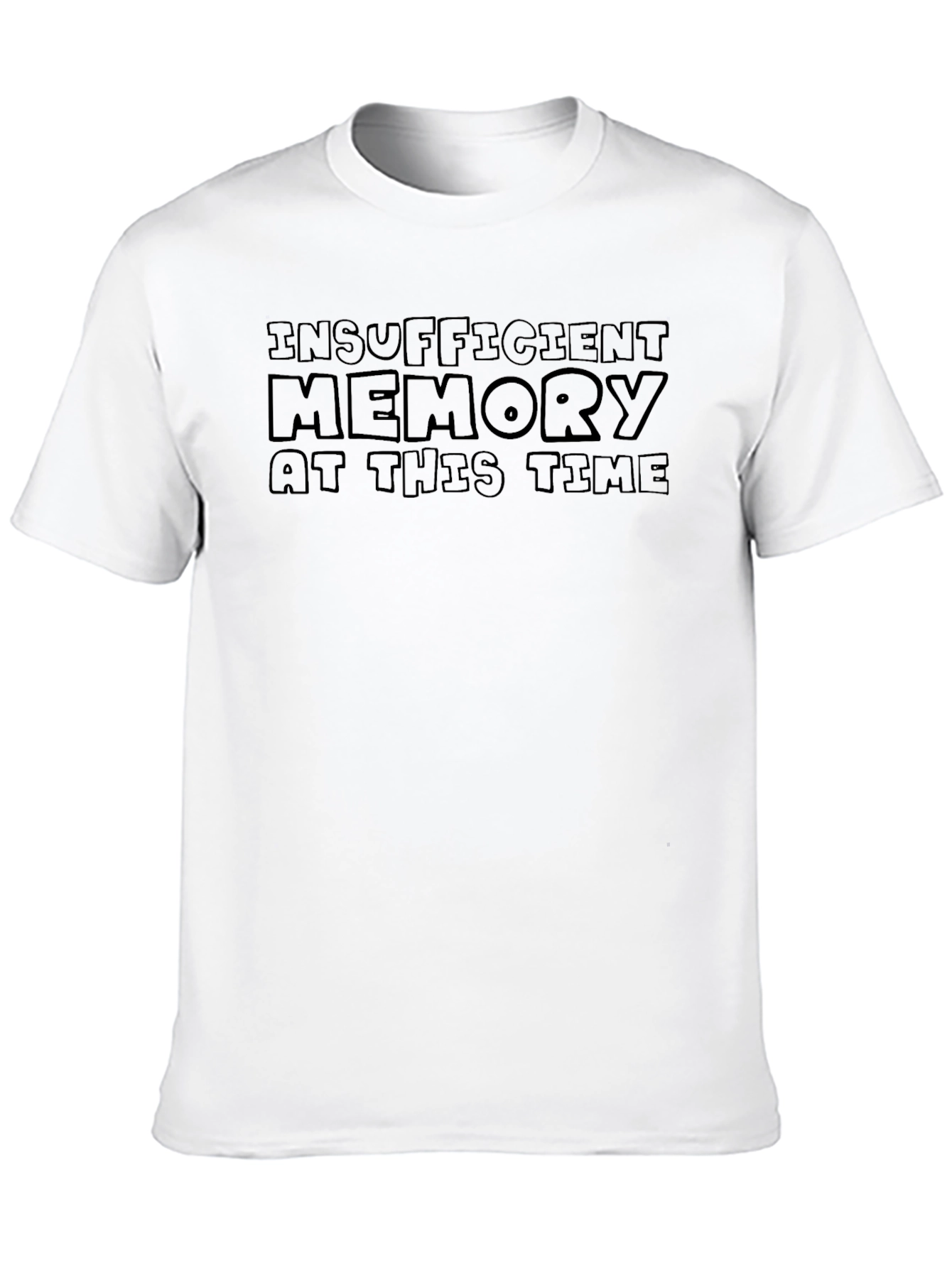 Insufficient Memory Black Graphic Tee