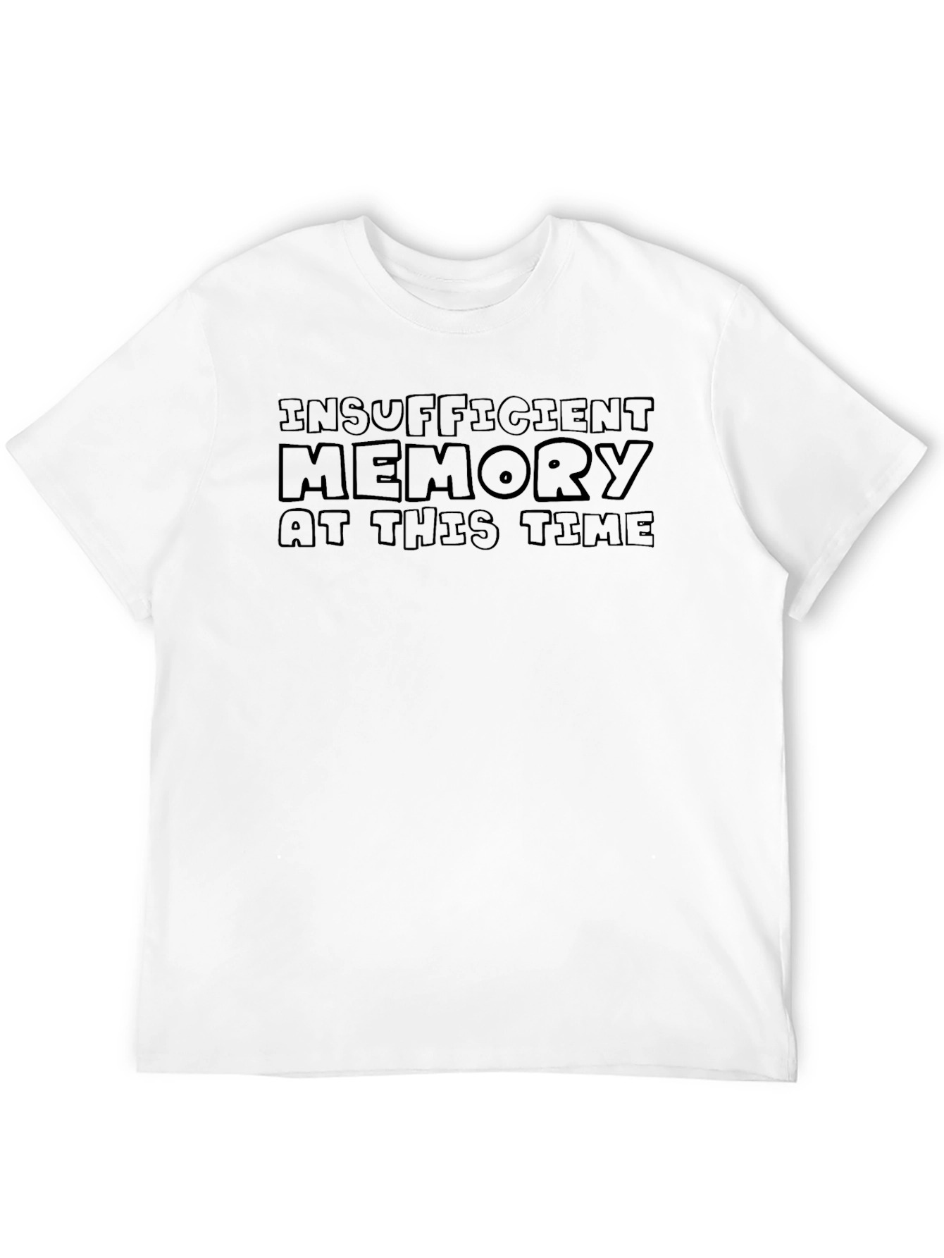 Insufficient Memory Black Graphic Tee