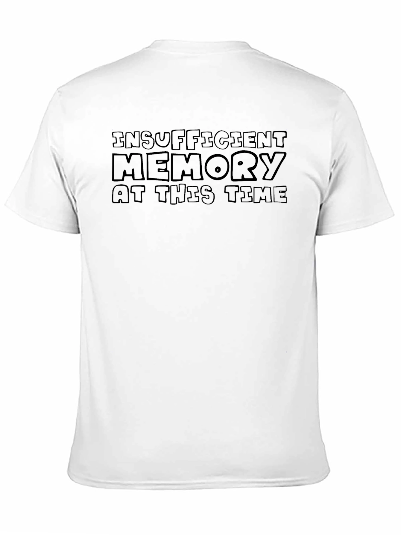 Insufficient Memory Black Graphic Tee