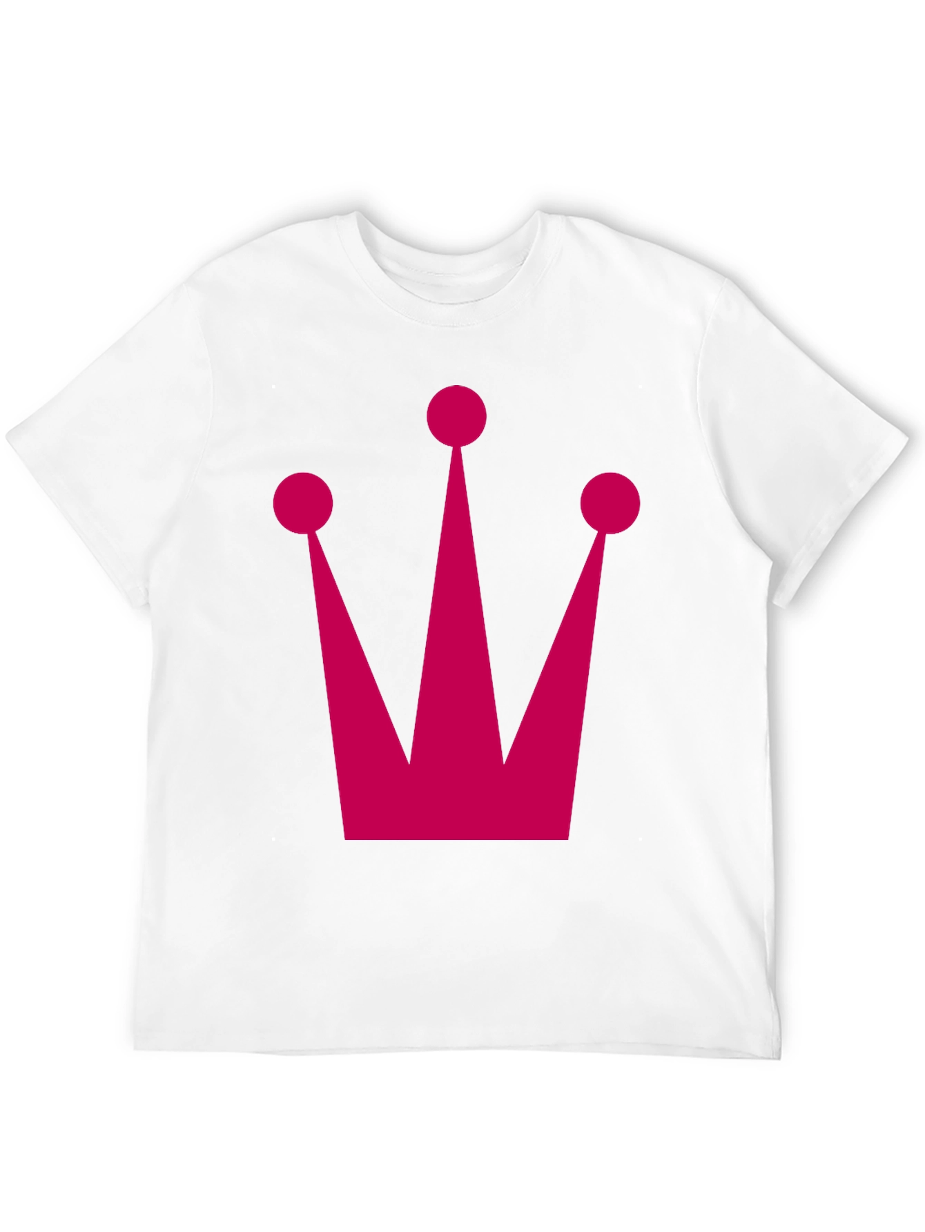 Crown Graphic Tee - Pink Graphic on Black