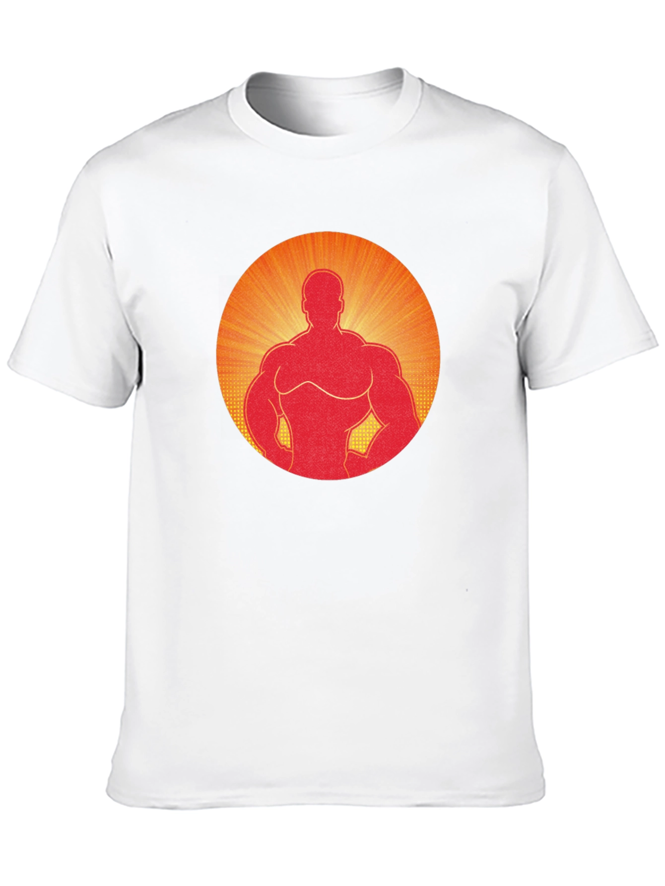 Muscle Man Graphic Tee - Black Cotton Blend