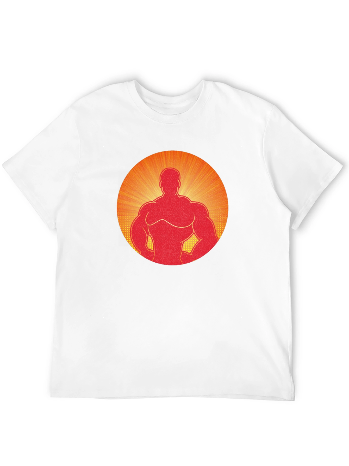 Muscle Man Graphic Tee - Black Cotton Blend