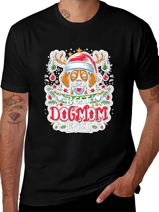 Best Dog Mom Ever Holiday T-Shirt