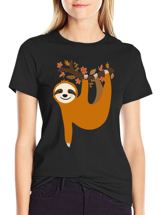 Cute Sloth Hanging from Tree T-Shirt - Unisex
