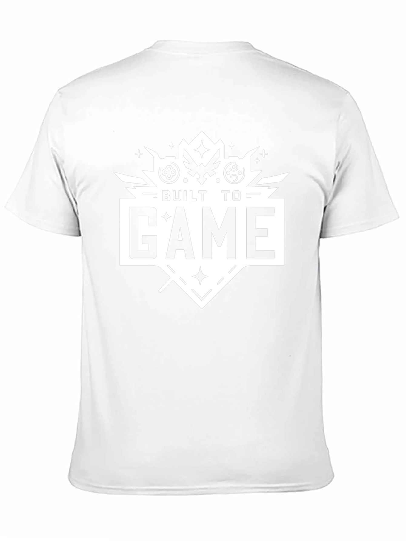 Built to Game Black T-Shirt - Gamer Apparel