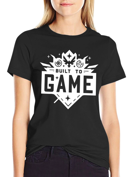Built to Game Black T-Shirt - Gamer Apparel