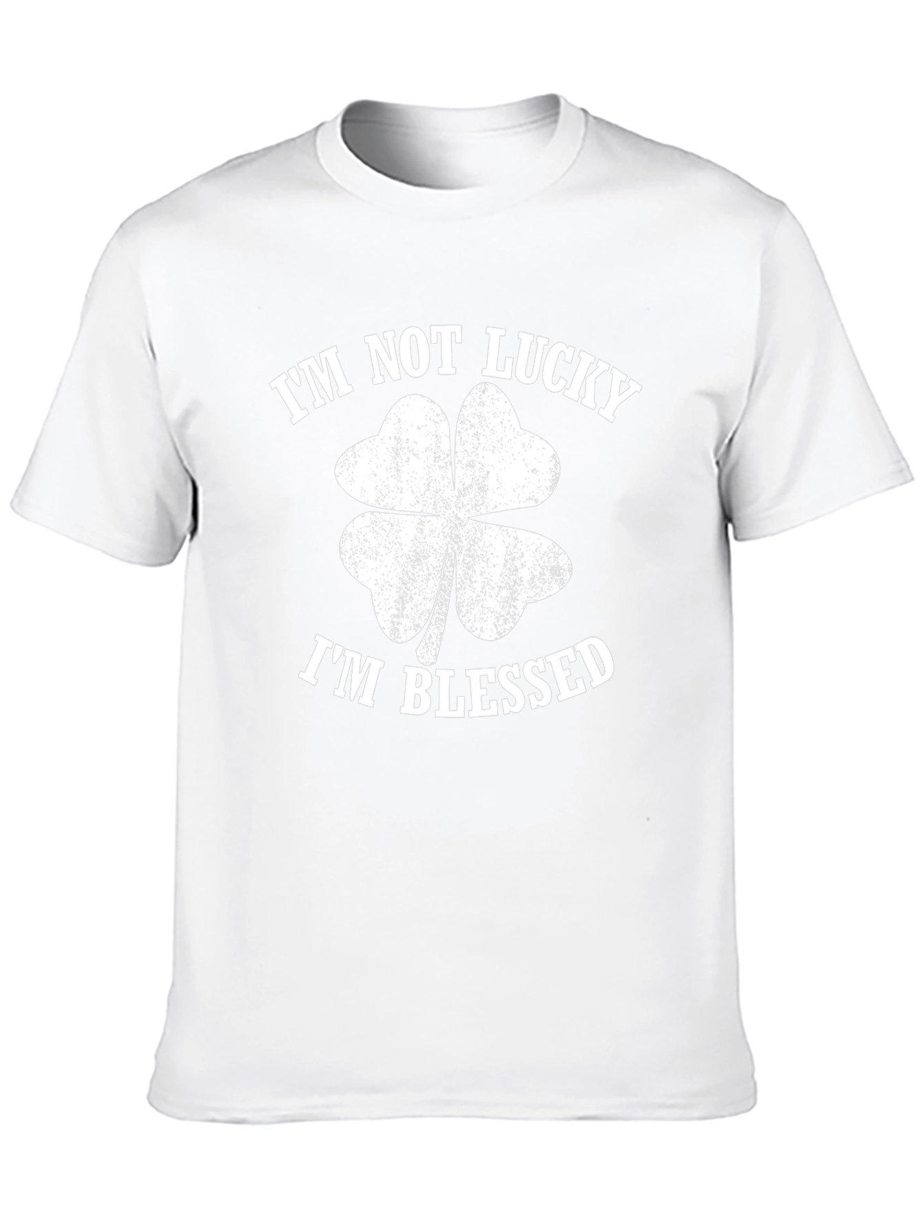 Im Not Lucky Im Blessed Black Graphic Tee