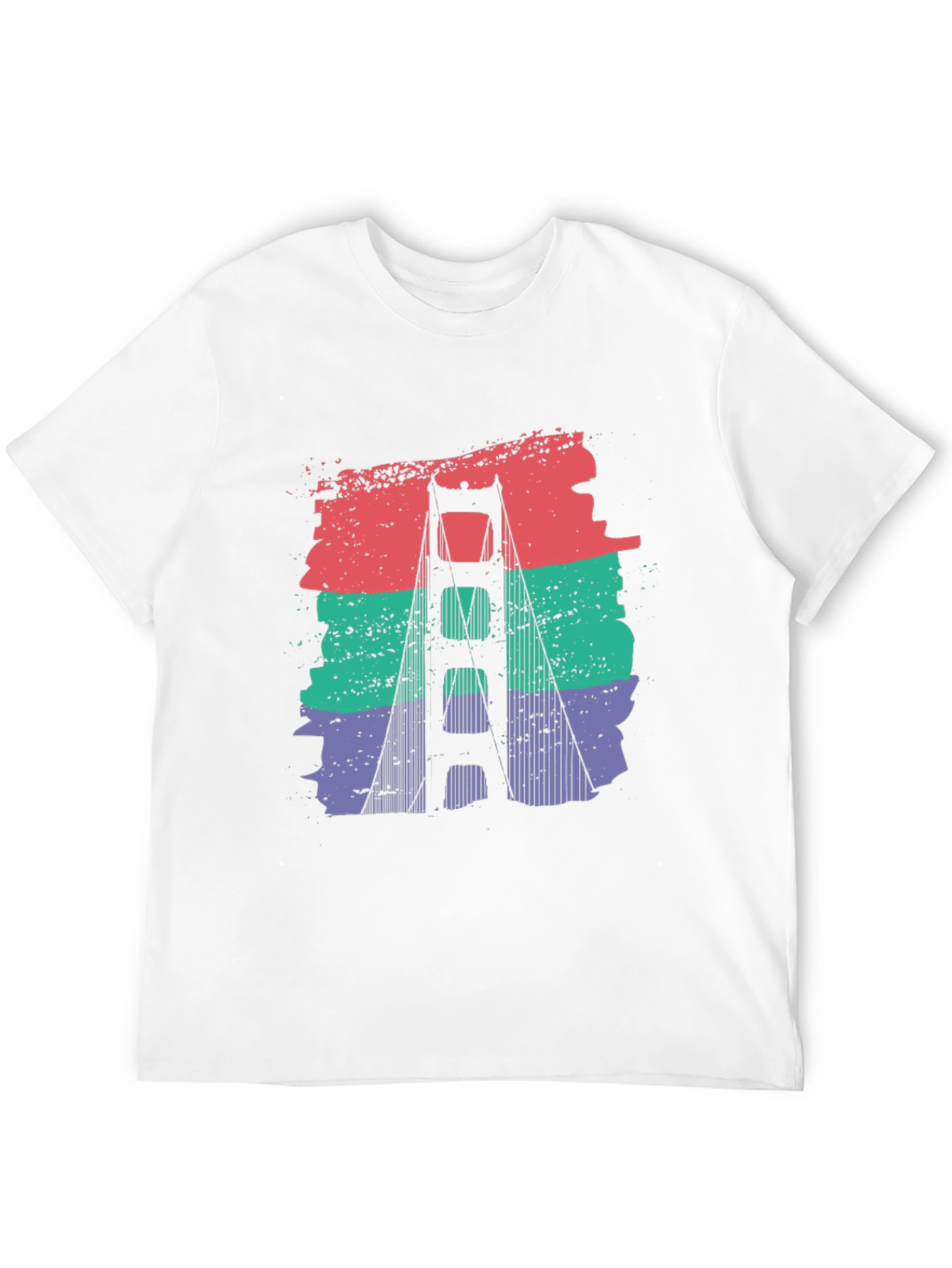 Golden Gate Bridge Retro Graphic T-Shirt