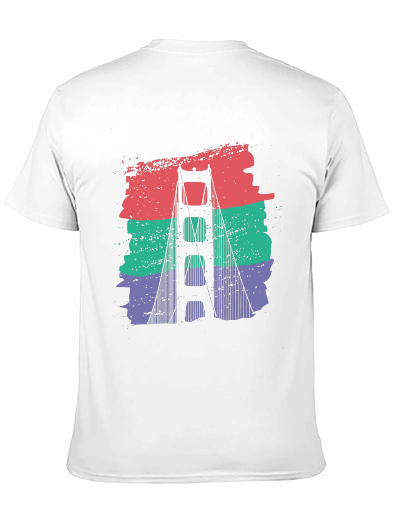 Golden Gate Bridge Retro Graphic T-Shirt