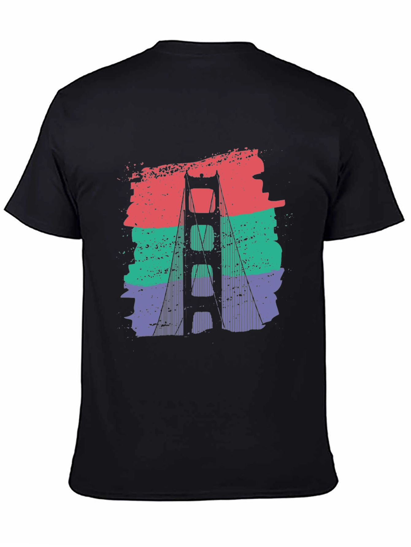 Golden Gate Bridge Retro Graphic T-Shirt