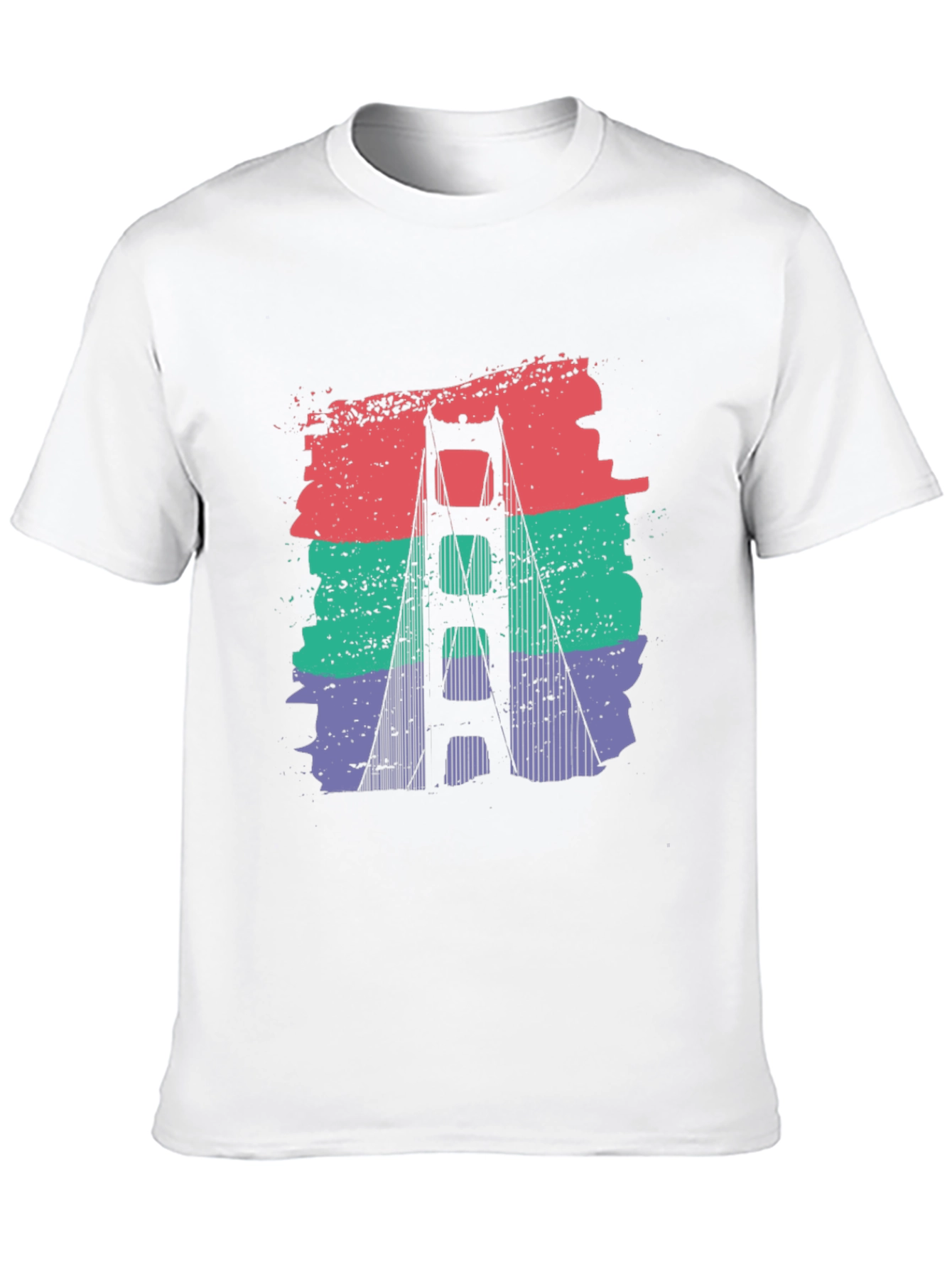 Golden Gate Bridge Retro Graphic T-Shirt