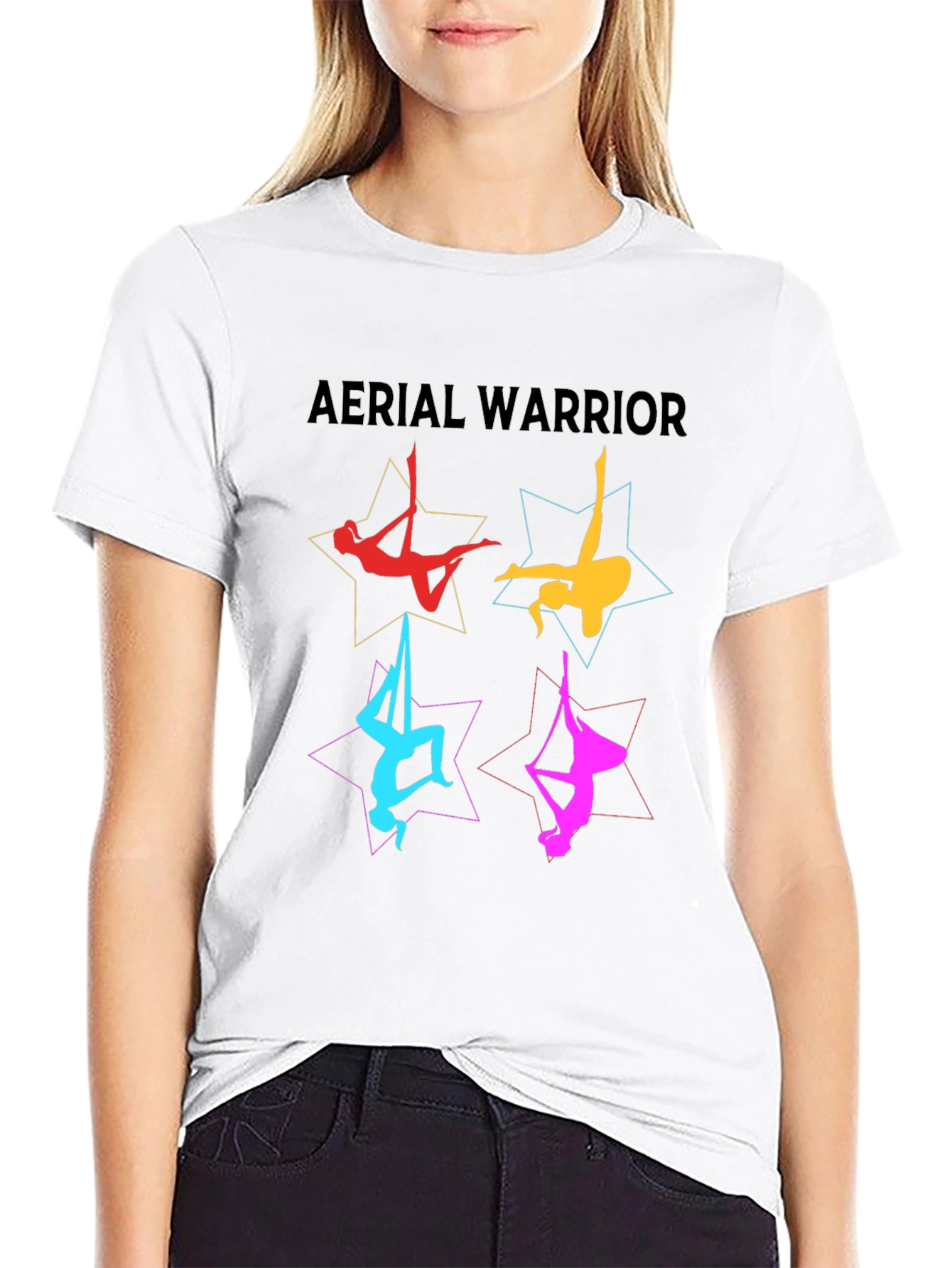 Aerial Warrior T-Shirt - Stylish Acrobatics Design