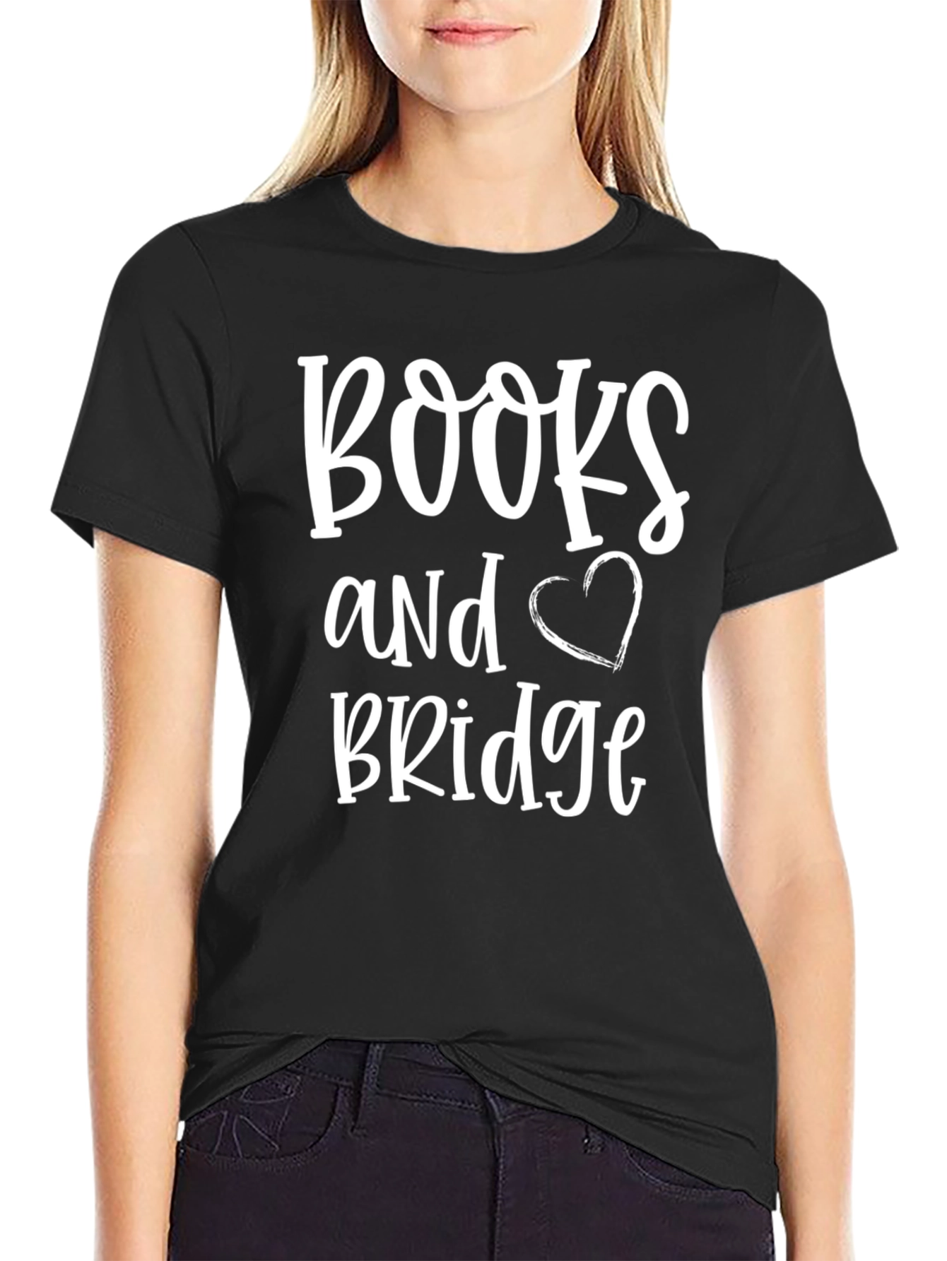 Books and Bridge Graphic T-Shirt