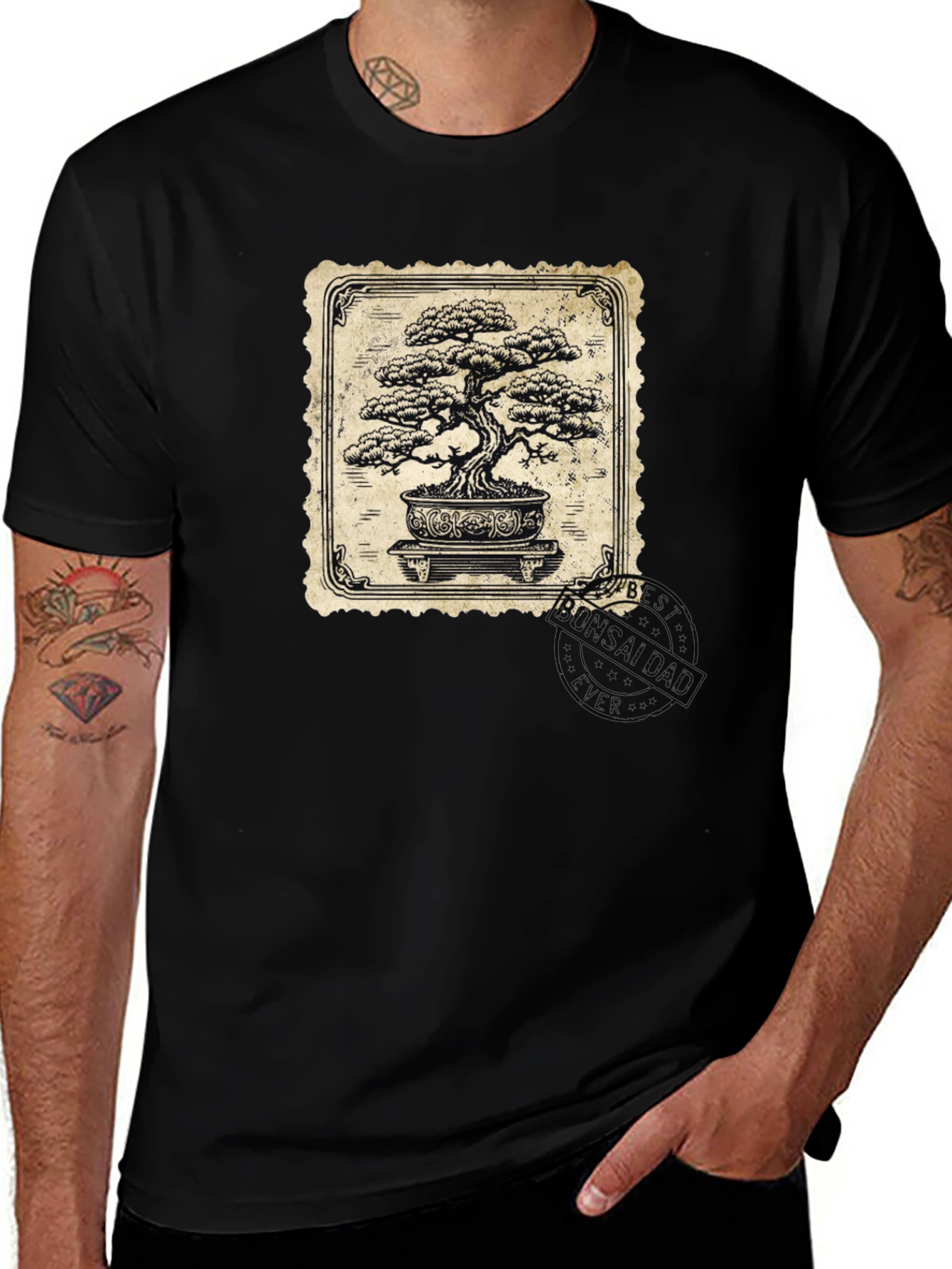 Bonsai Tree Graphic Tee - Stylish Nature Lover Shirt