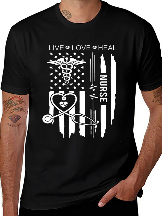 Live Love Heal Nurse T-Shirt