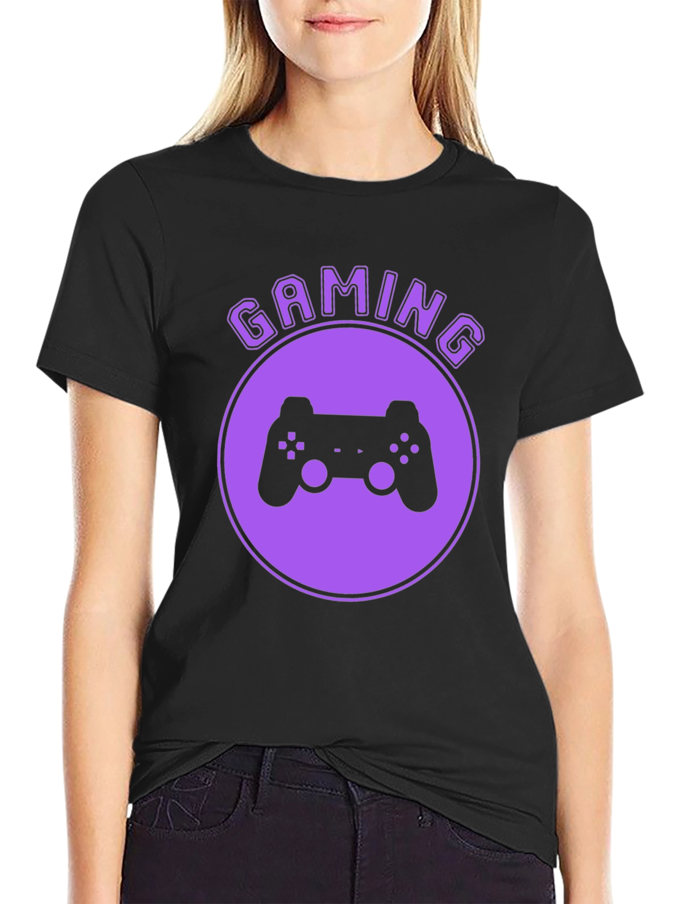 Gaming Controller Graphic Tee - Black
