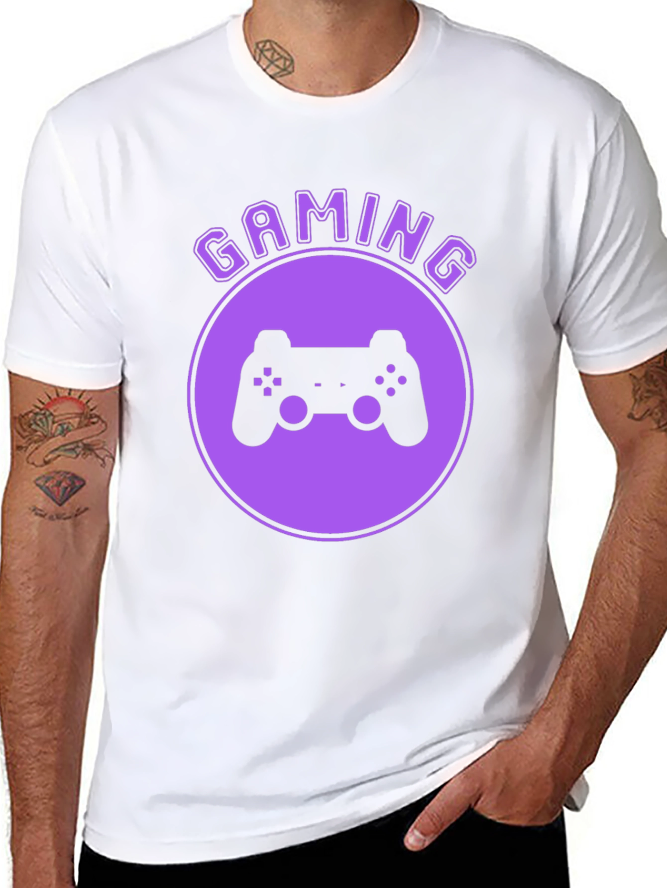 Gaming Controller Graphic Tee - Black