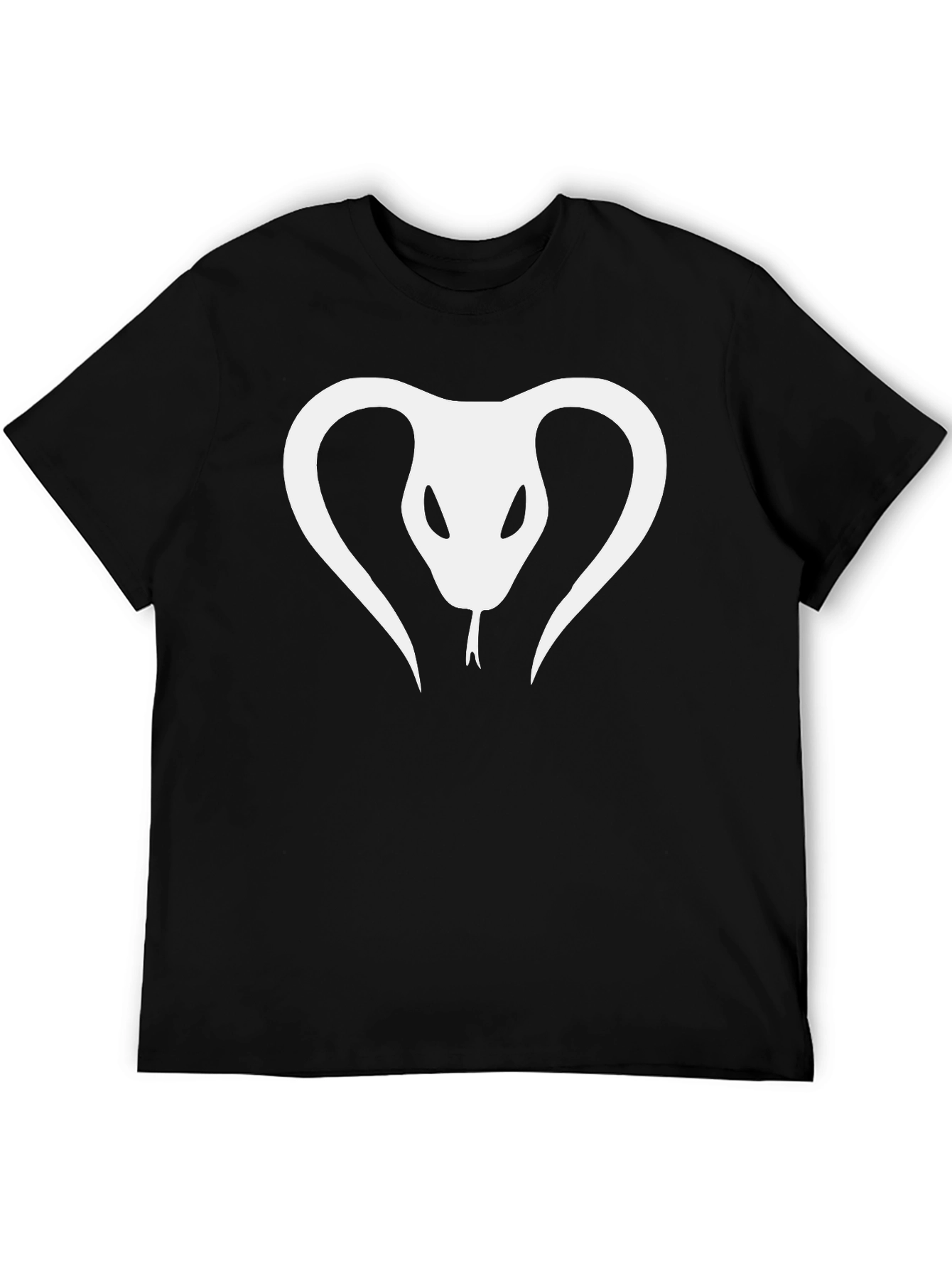 Cobra Snake Graphic Tee - Bold Black T-Shirt