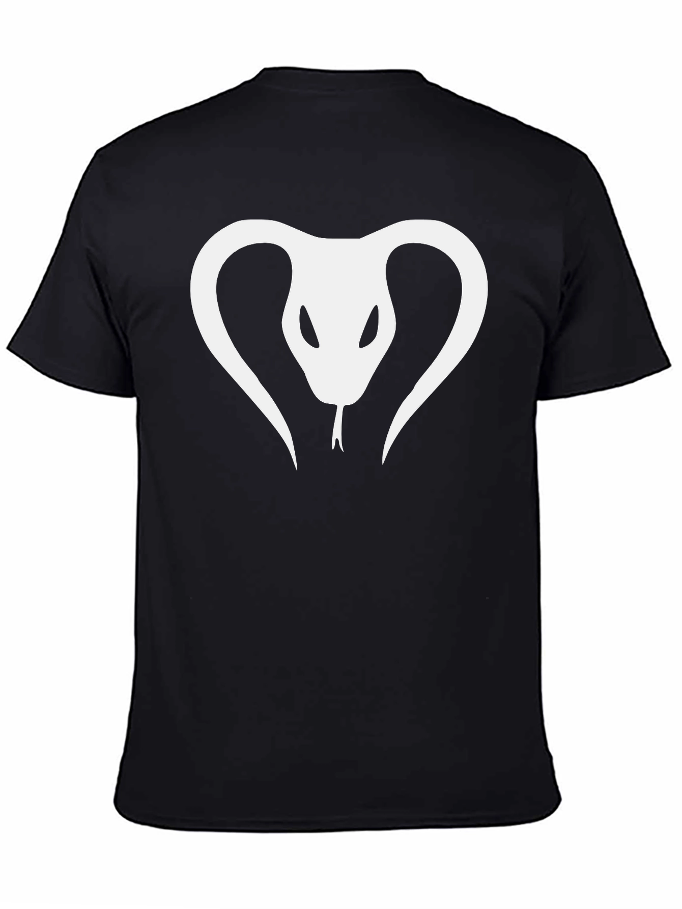 Cobra Snake Graphic Tee - Bold Black T-Shirt