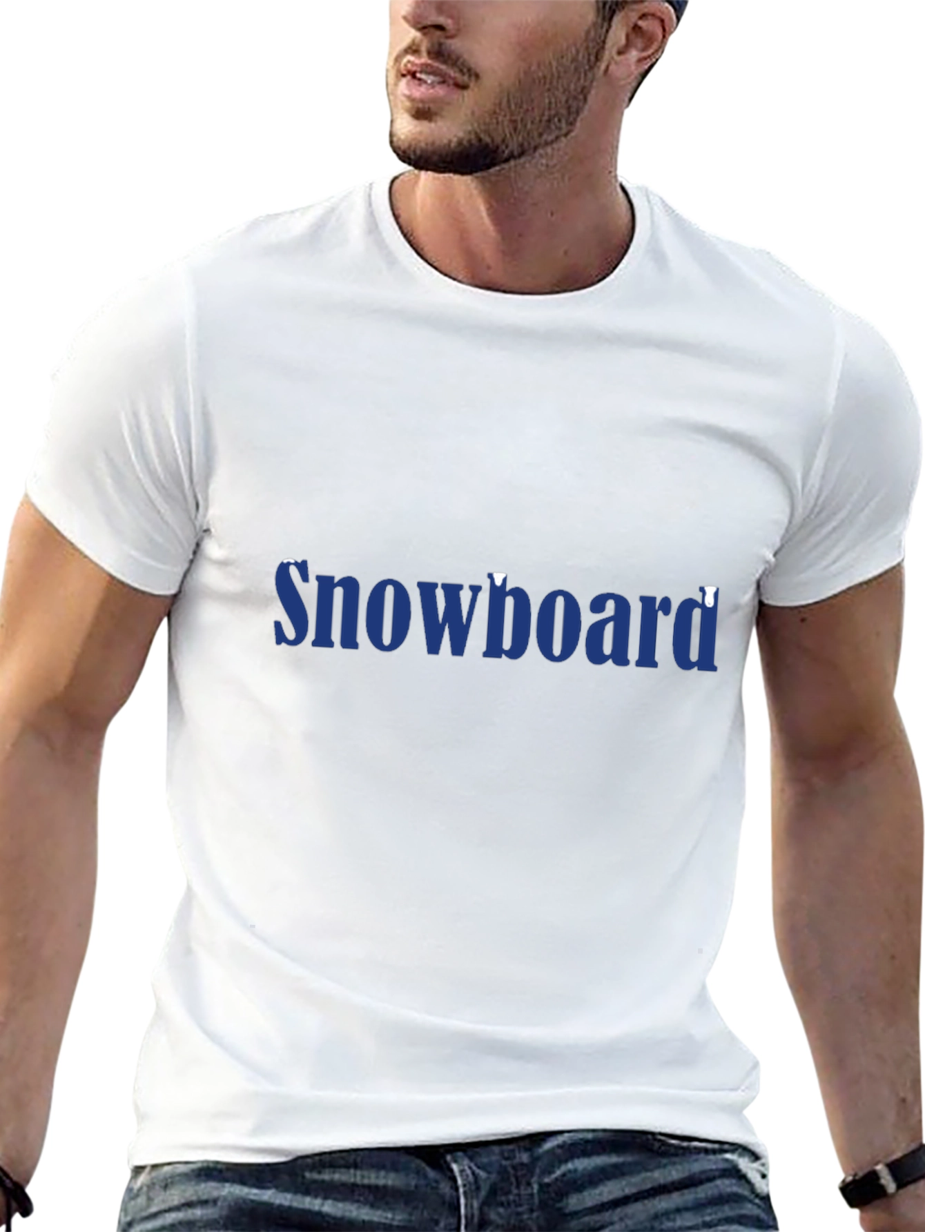 Snowboard Graphic Black T-Shirt