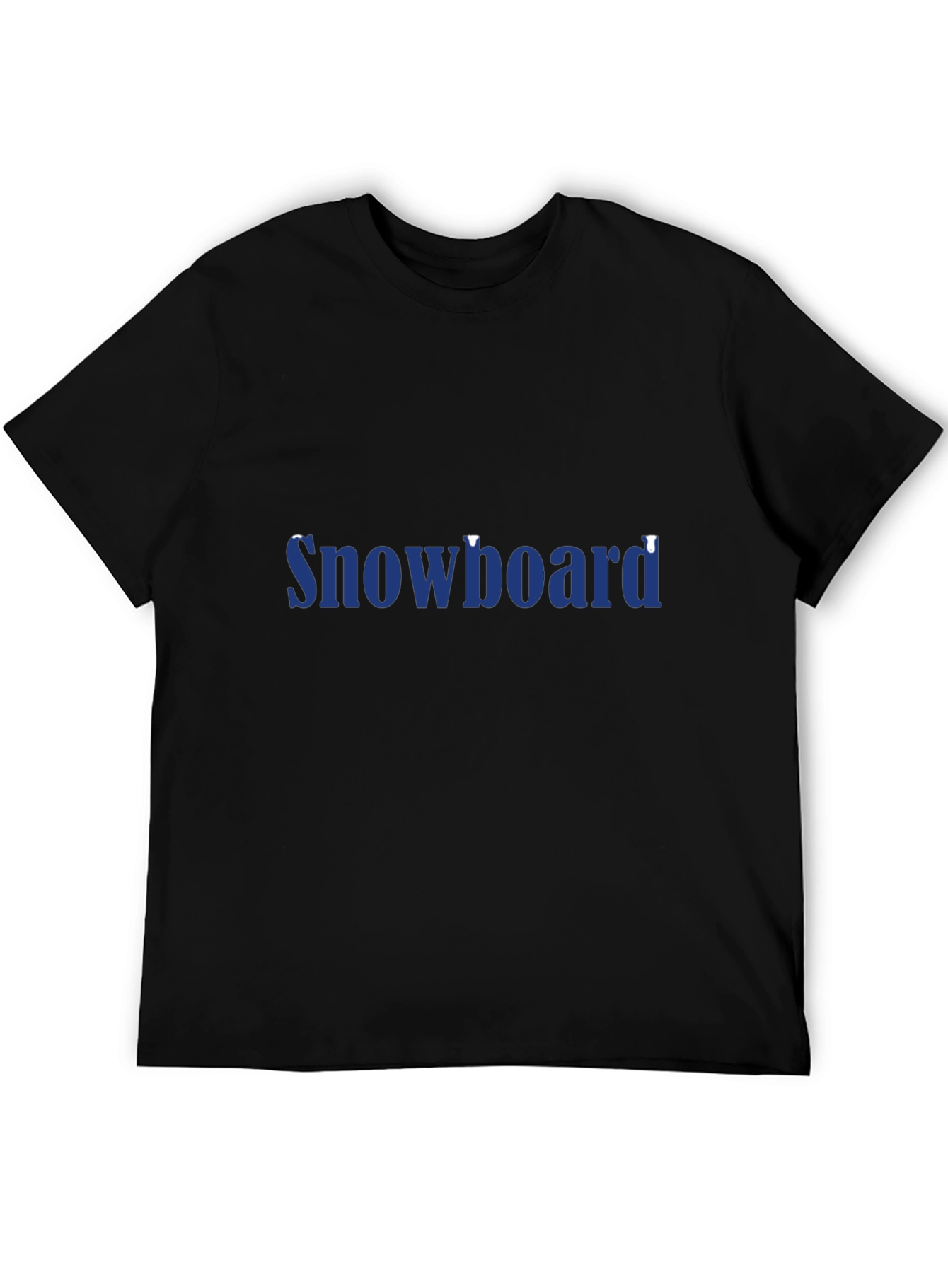 Snowboard Graphic Black T-Shirt