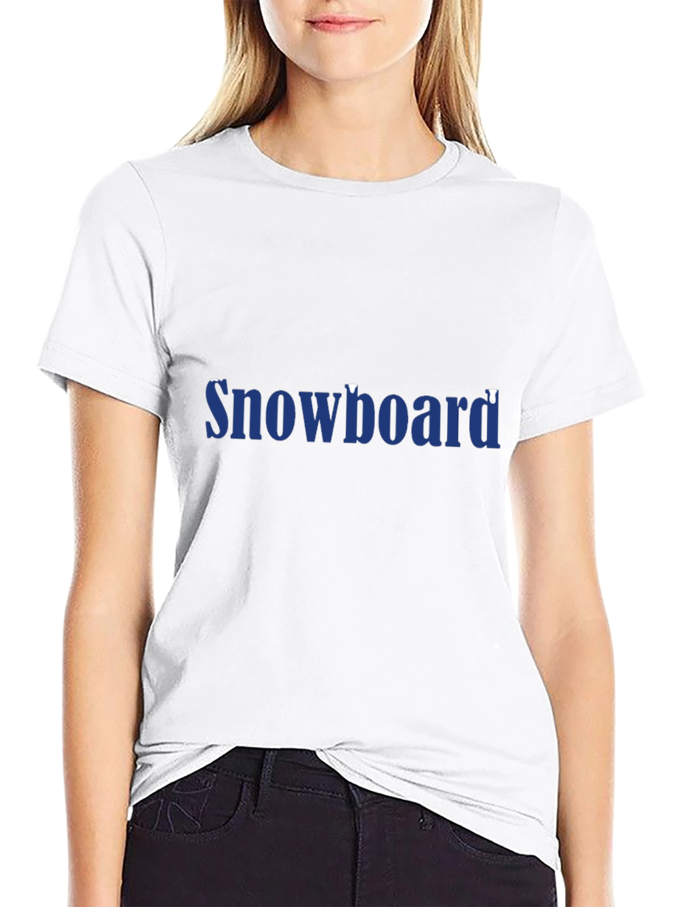 Snowboard Graphic Black T-Shirt