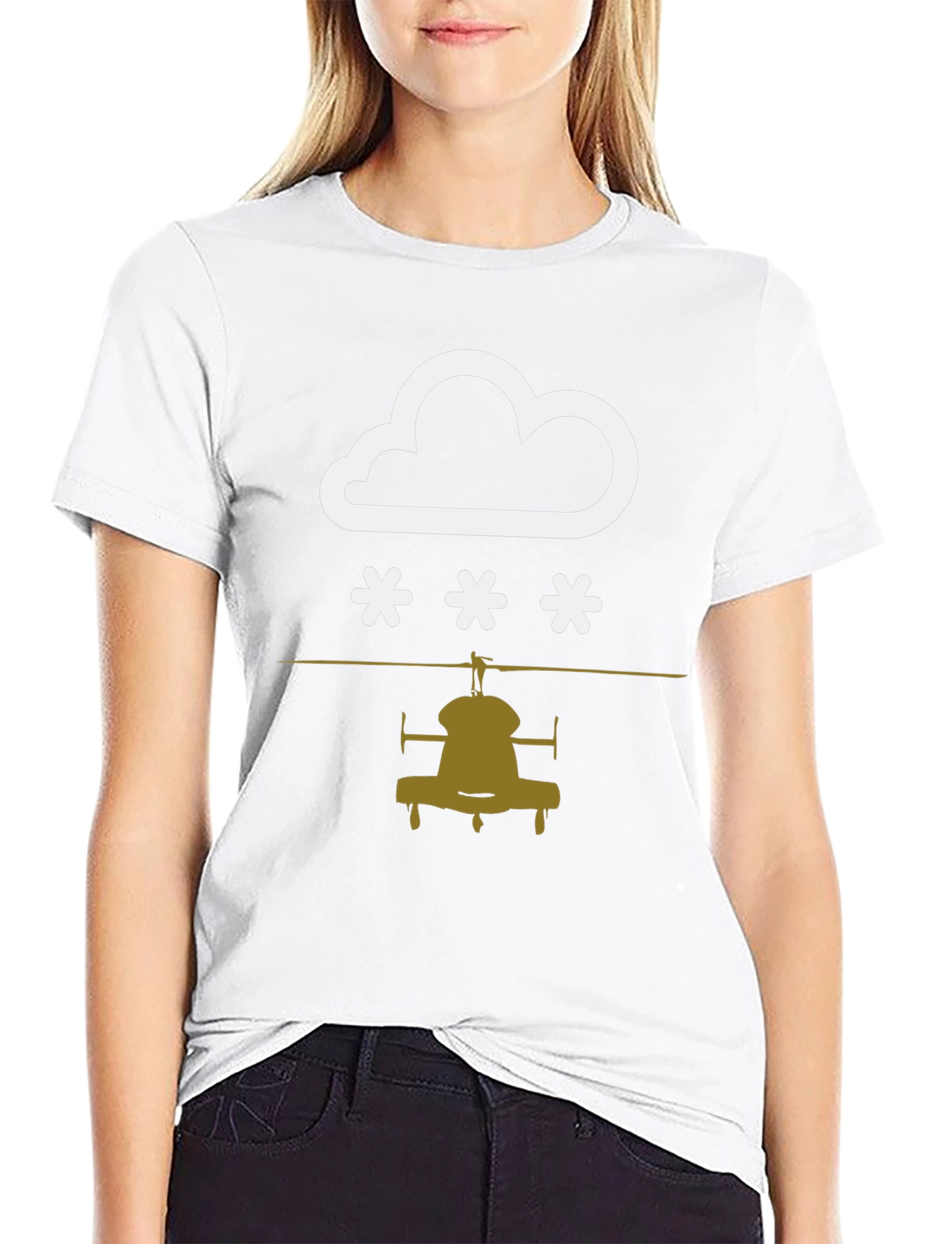 Cloudy with a Chance of Helicopters T-Shirt