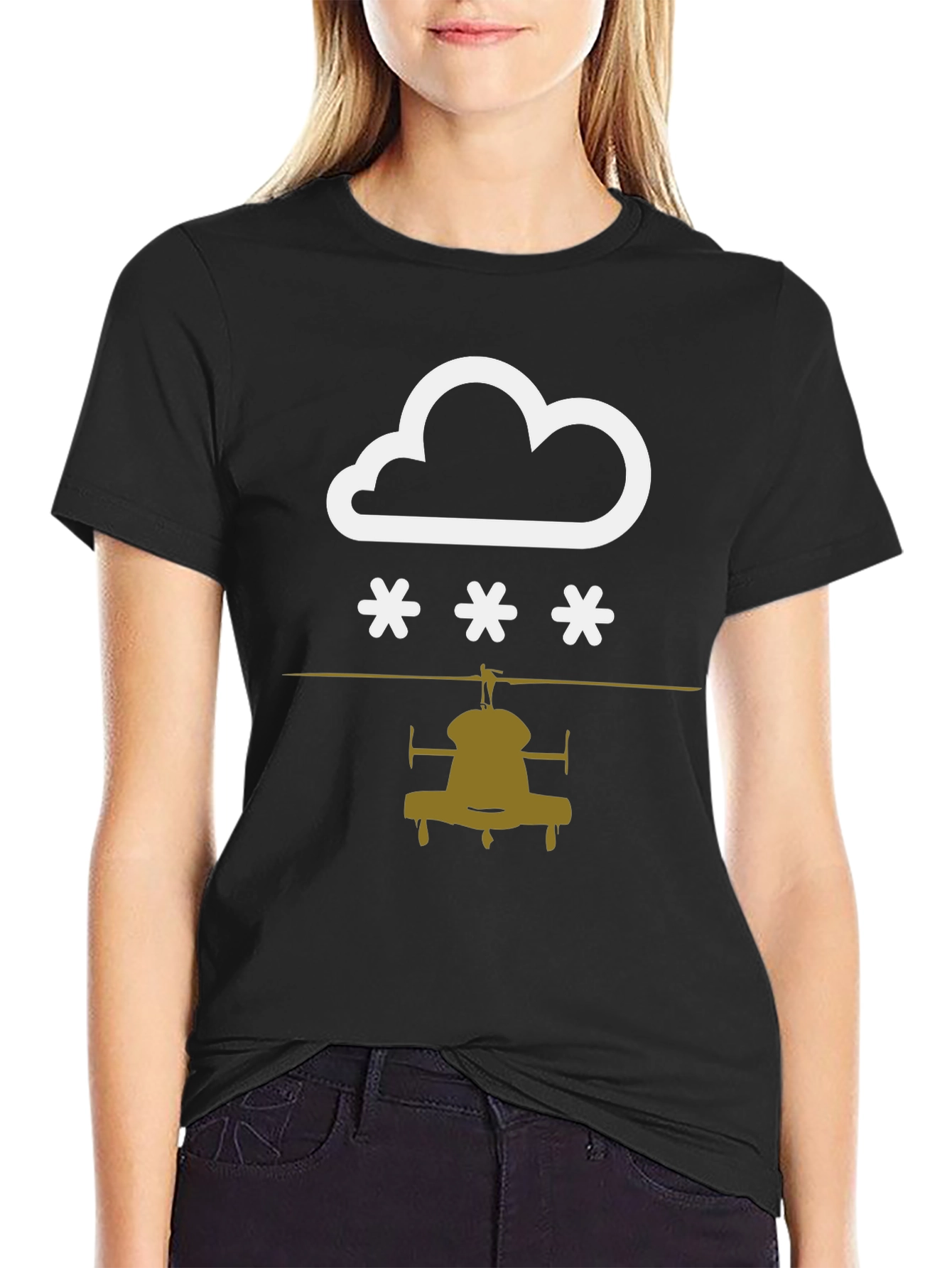 Cloudy with a Chance of Helicopters T-Shirt