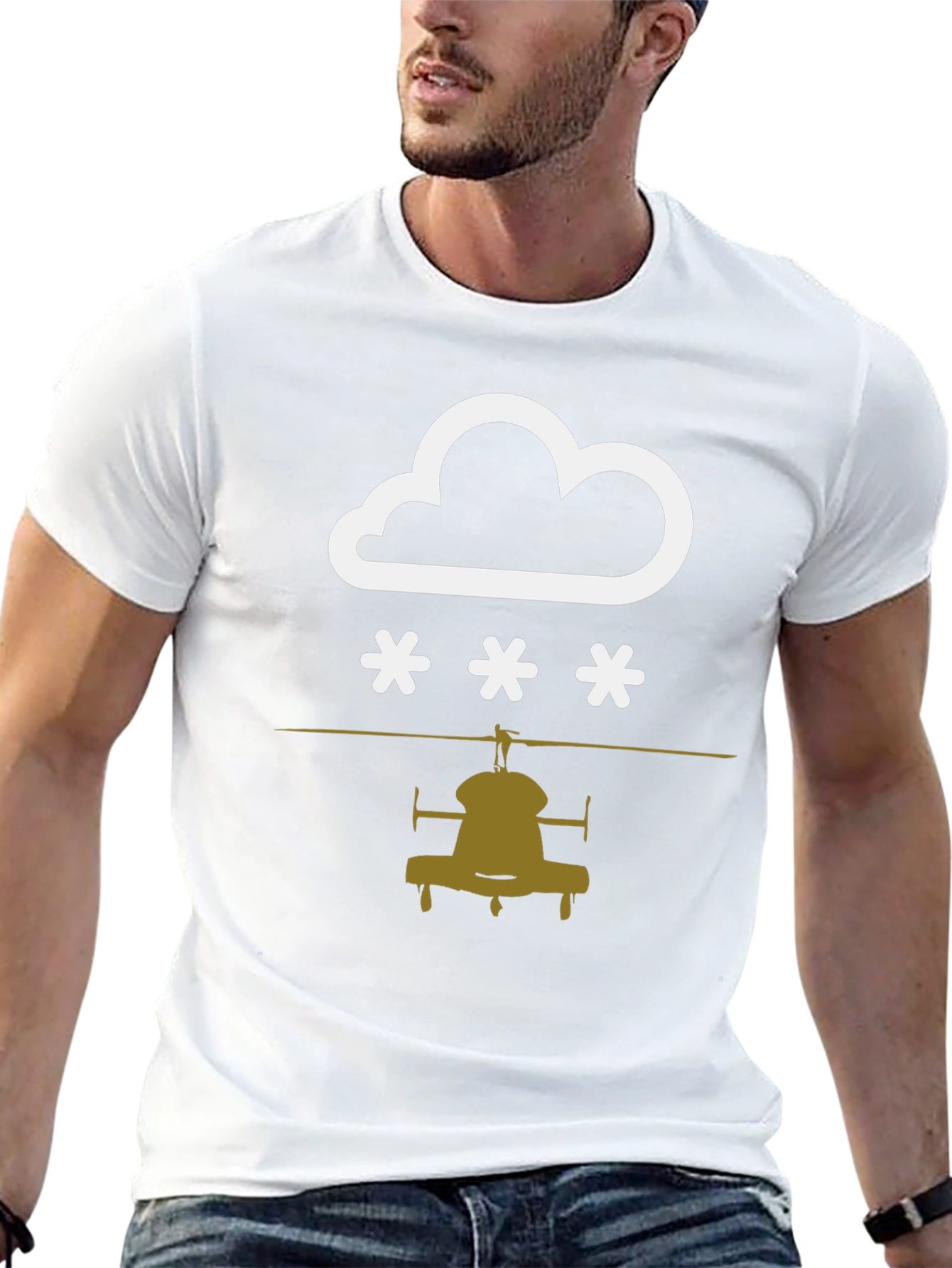 Cloudy with a Chance of Helicopters T-Shirt