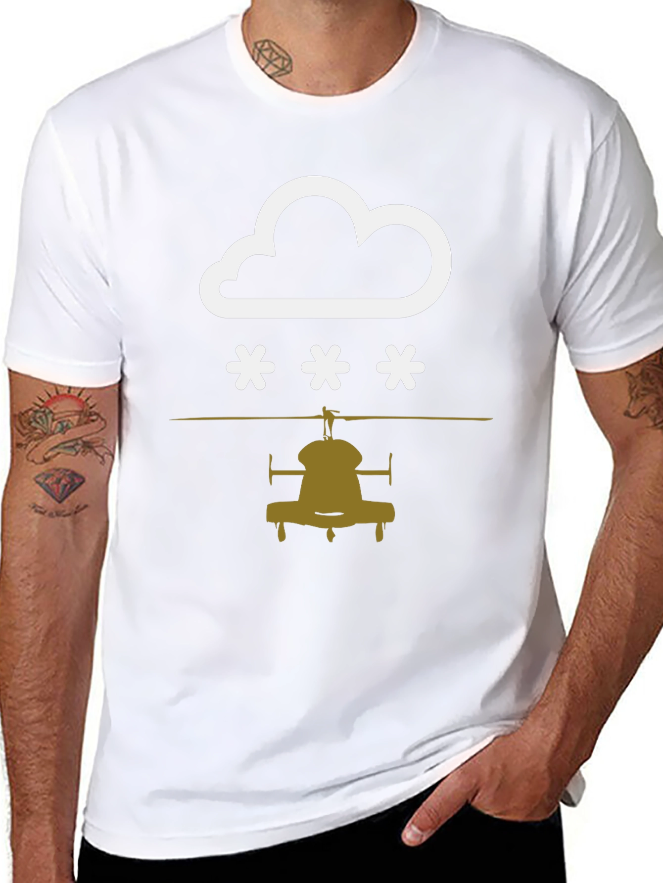 Cloudy with a Chance of Helicopters T-Shirt