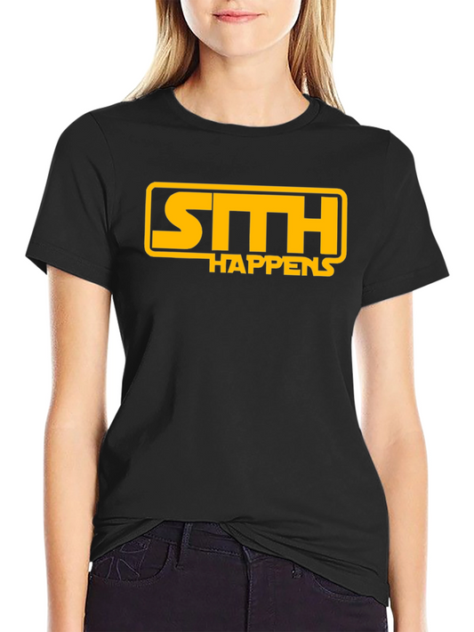 Sith Happens T-Shirt - Black Short Sleeve Graphic Tee