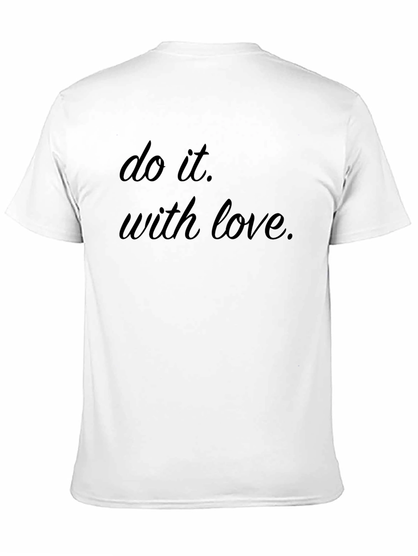 Do It With Love Black Graphic Tee