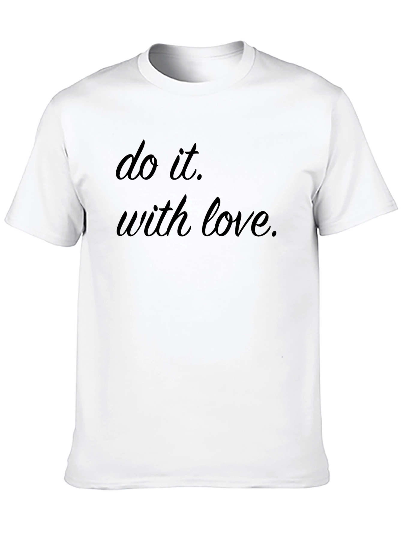 Do It With Love Black Graphic Tee