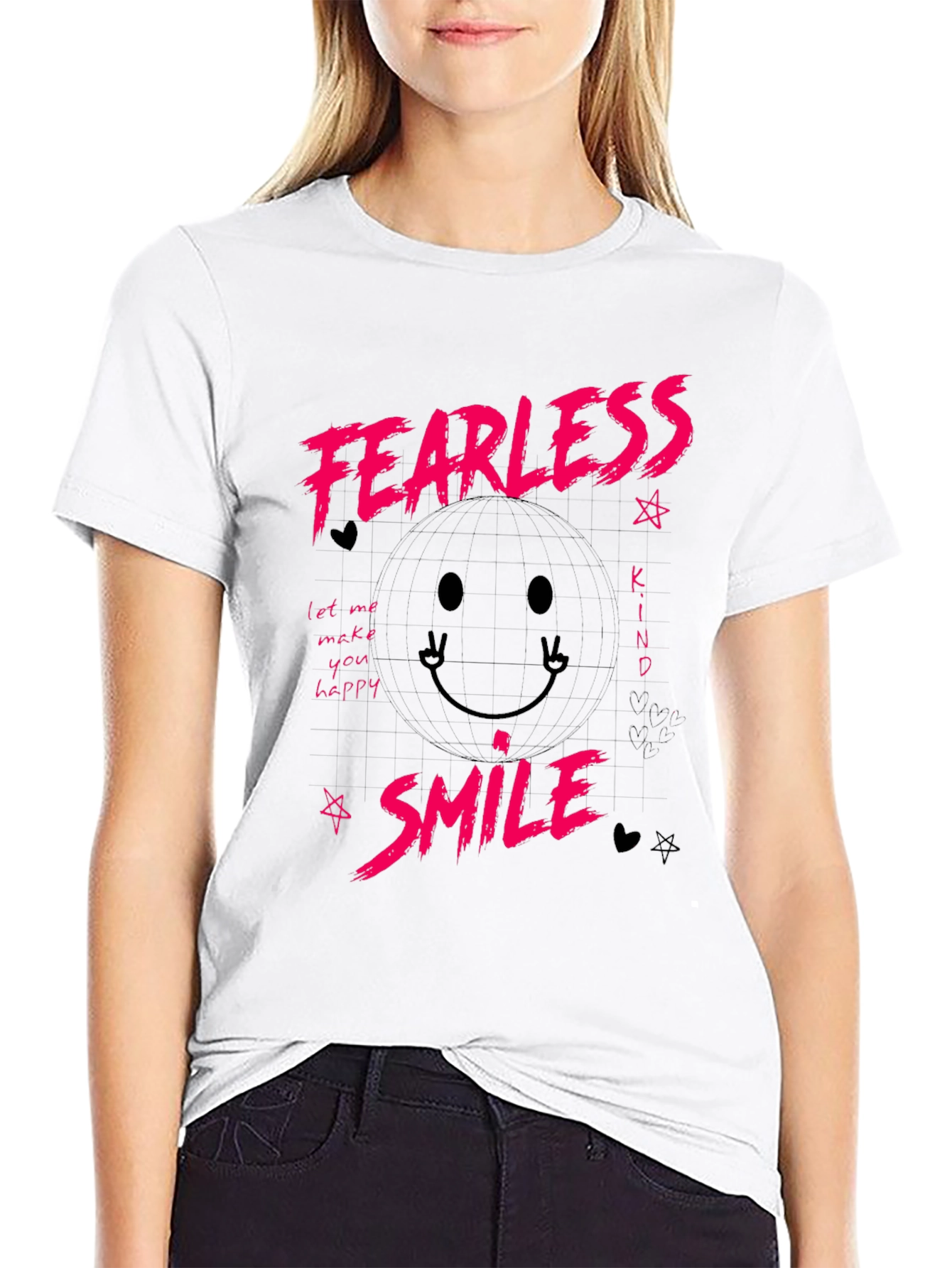 Fearless Smile Graphic T-Shirt