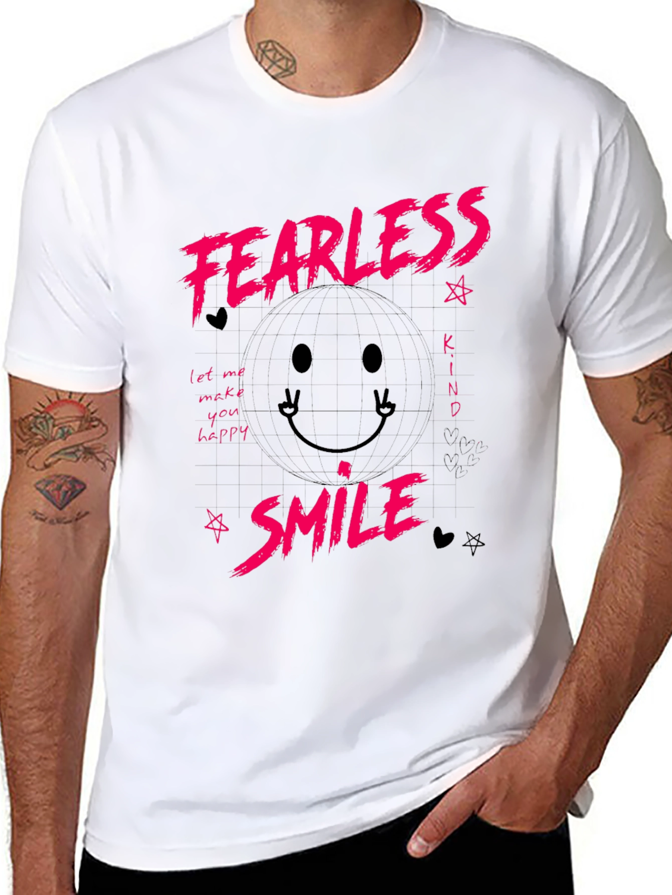 Fearless Smile Graphic T-Shirt