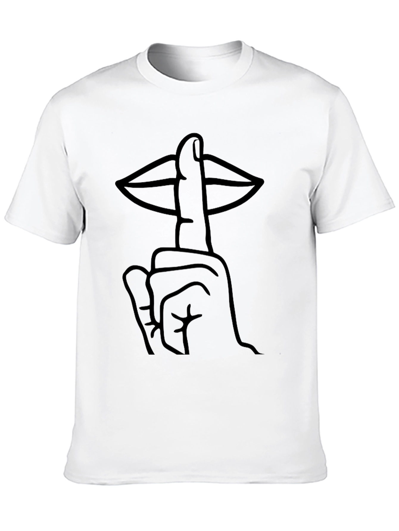 Black Shhh Graphic Tee