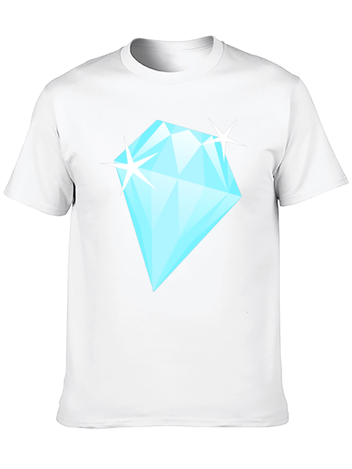 Diamond Sparkle Graphic Black T-Shirt